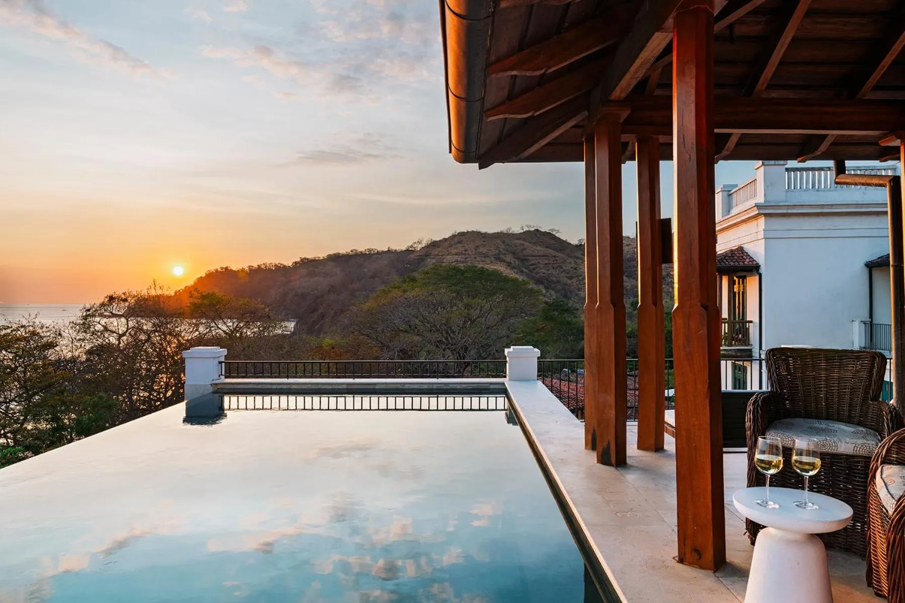 Pool view in Santarena Hotel at Las Catalinas