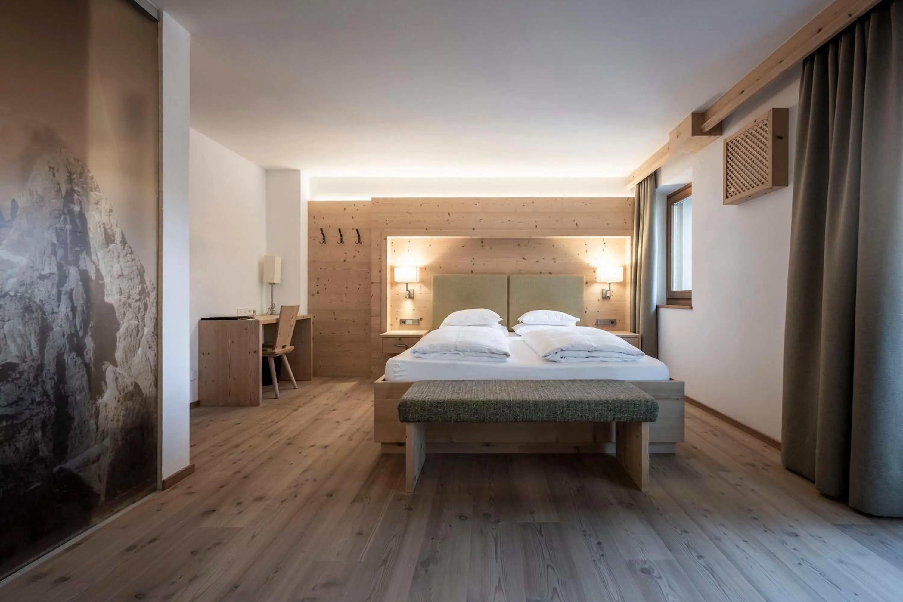 Photo of the whole room, Bed in Dolomites Nature Hotel Vigilerhof