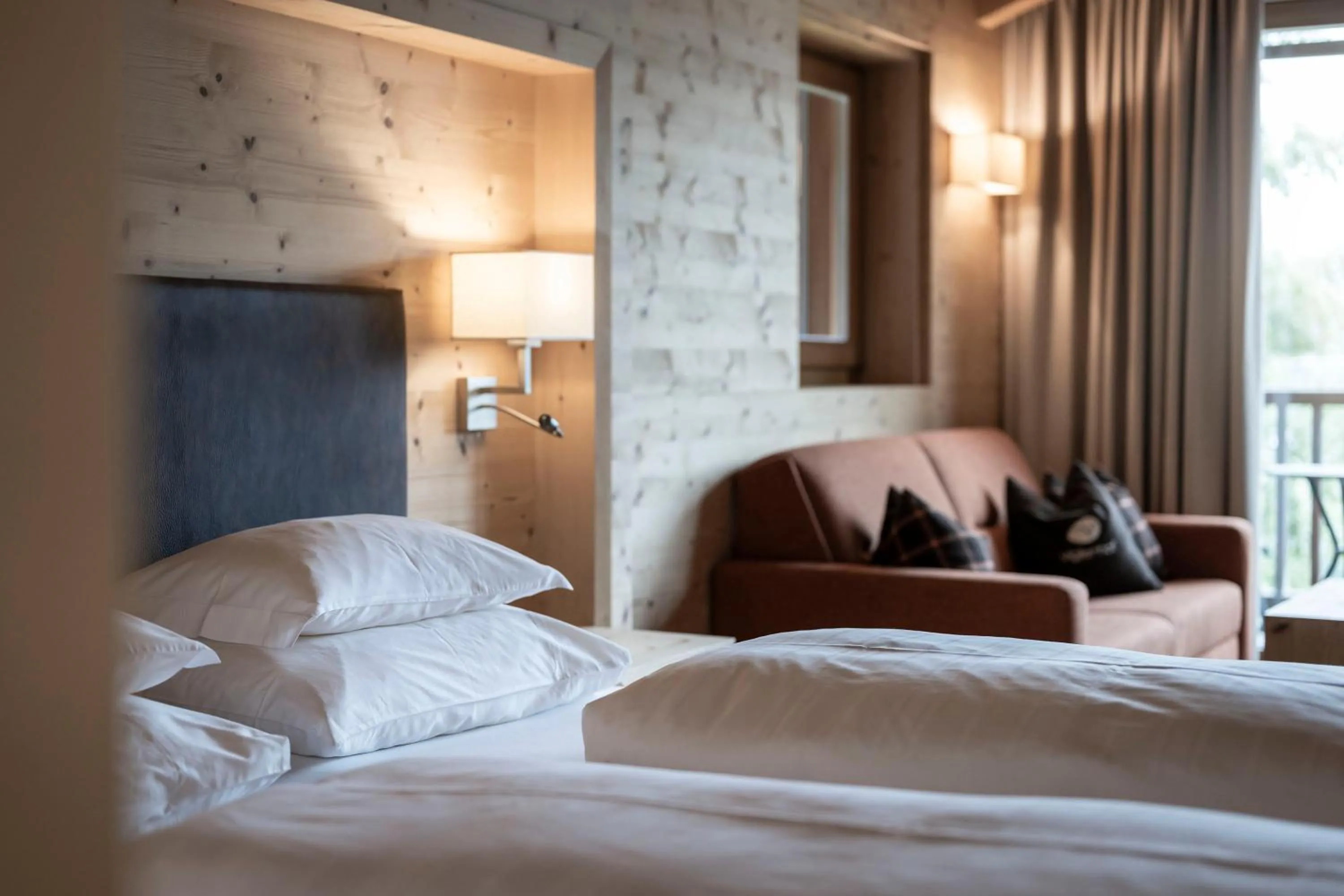 Photo of the whole room, Bed in Dolomites Nature Hotel Vigilerhof