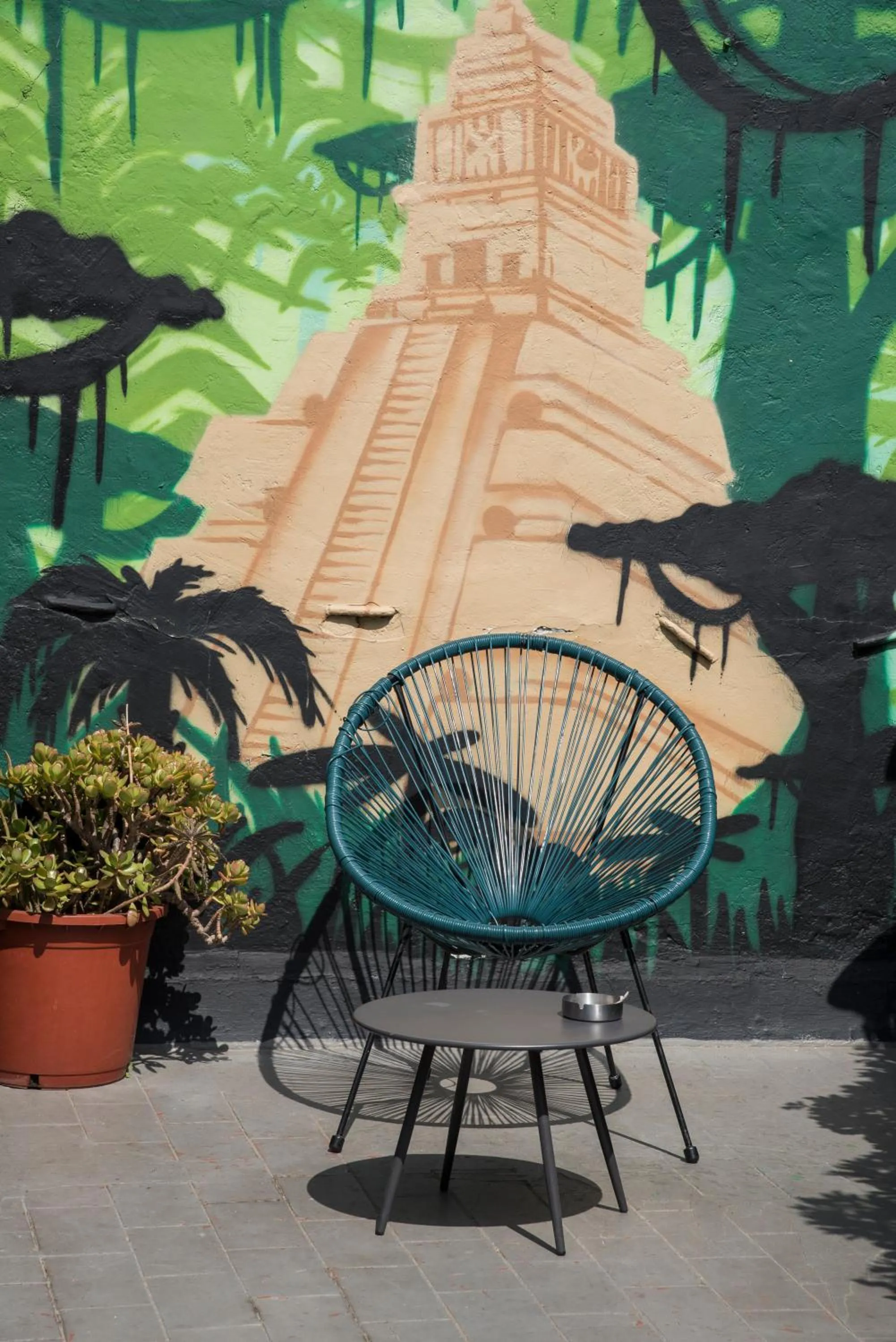 Balcony/Terrace in No Limit Hostel Graffiti