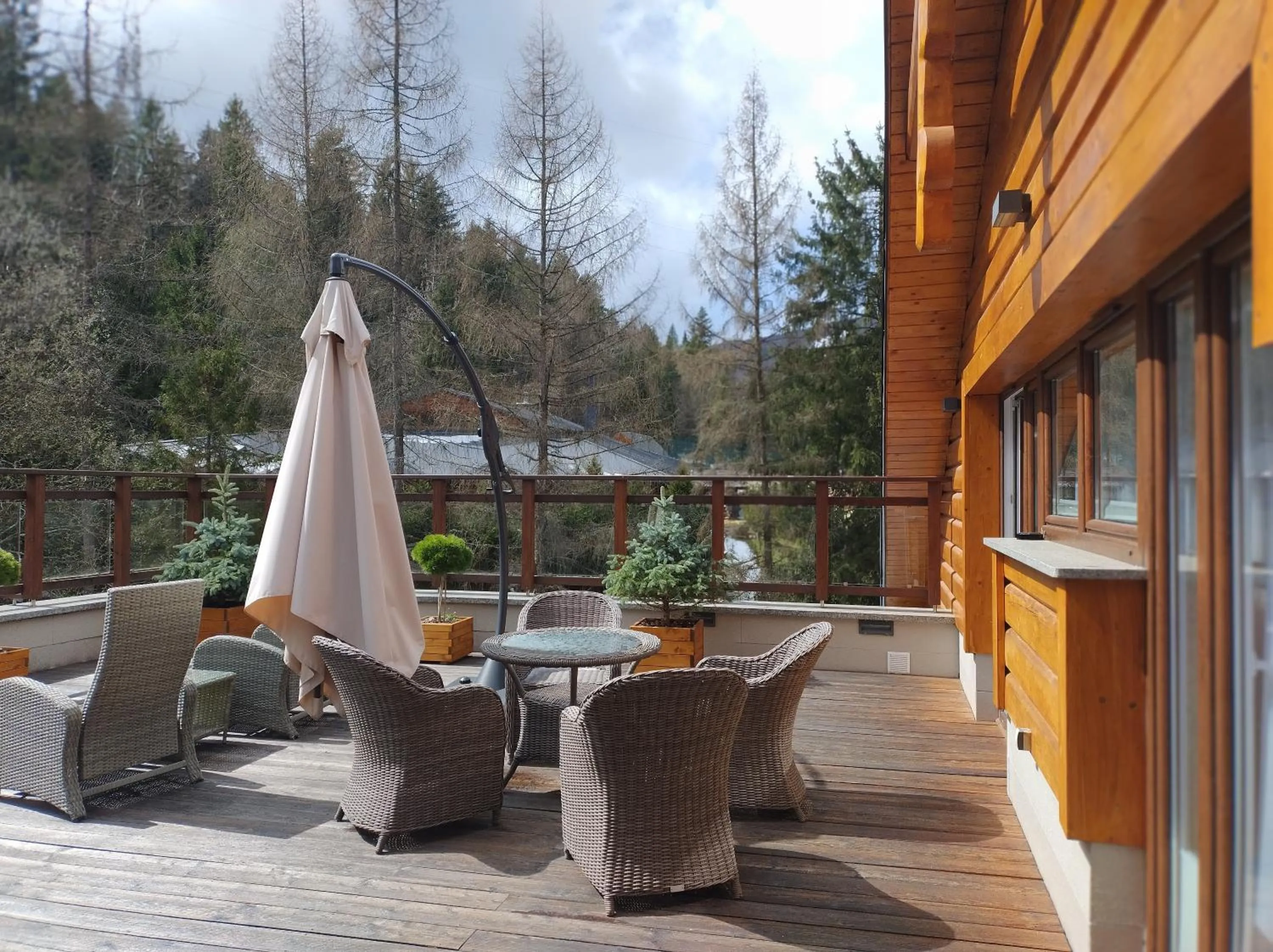 Balcony/Terrace in Hotel Czarny Potok Resort SPA & Conference