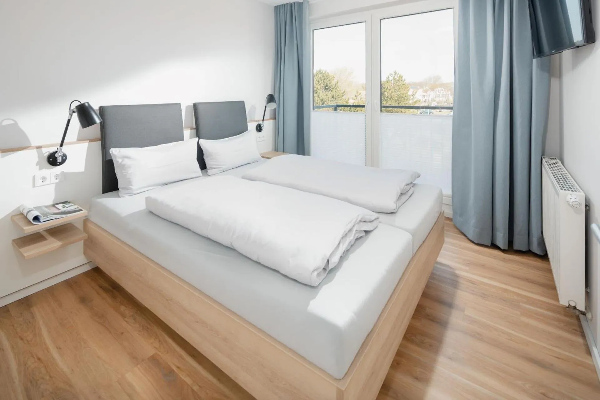 Bedroom, Bed in Apartmenthaus B3