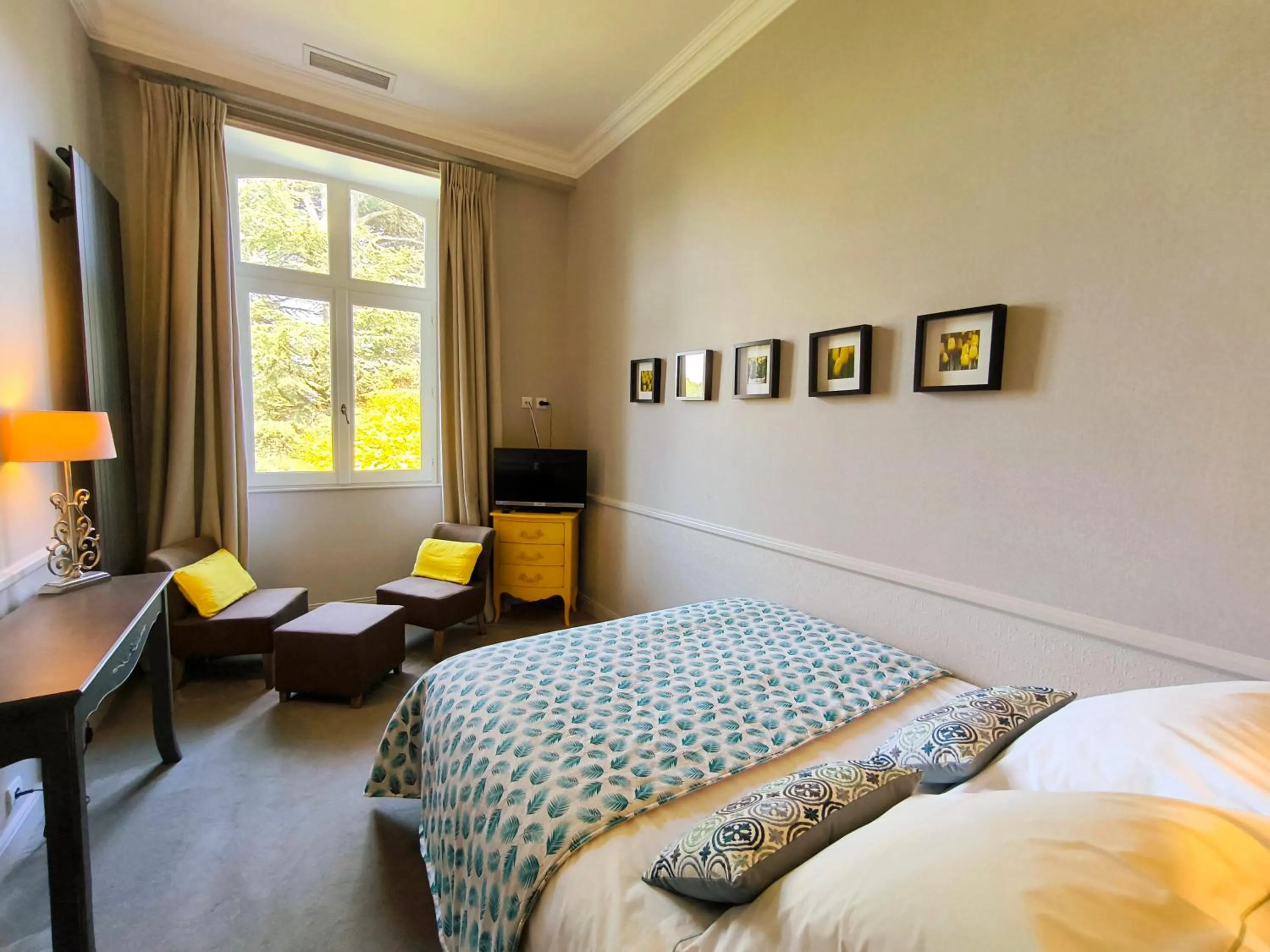 Photo of the whole room, Bed in Hôtel Château de Didonne