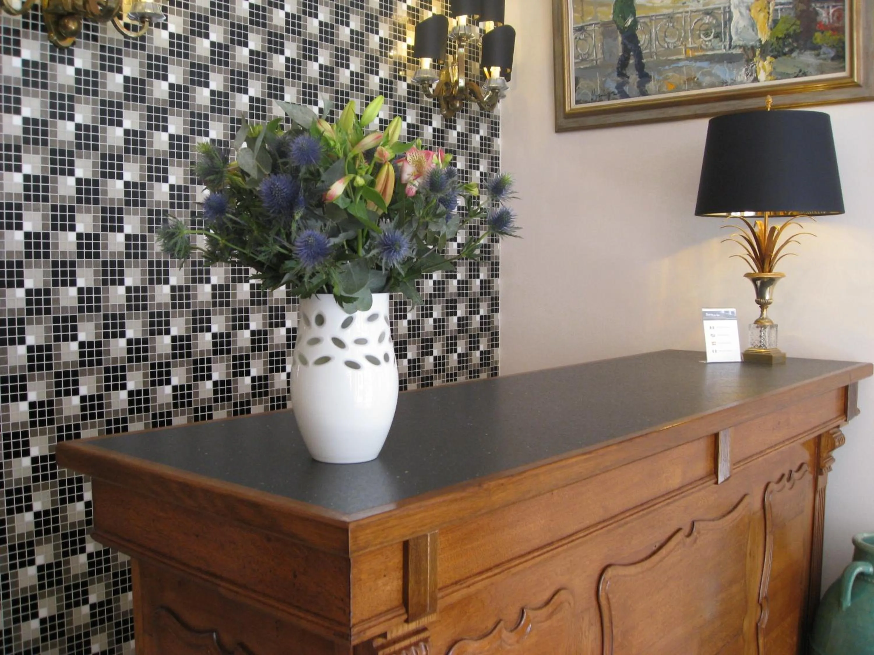 Lobby or reception in Hotel Barnetche