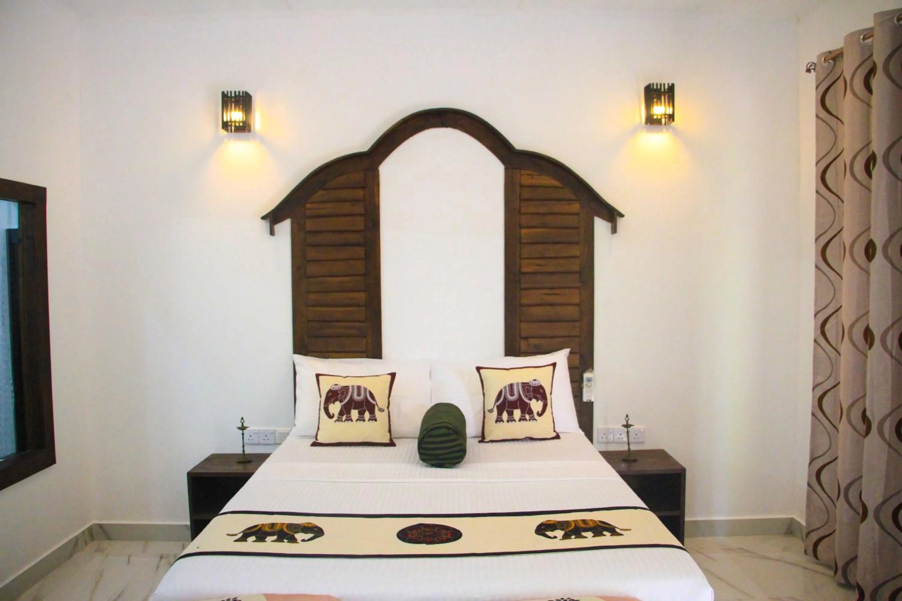Bed in Palmyra Nature Resort Sigiriya