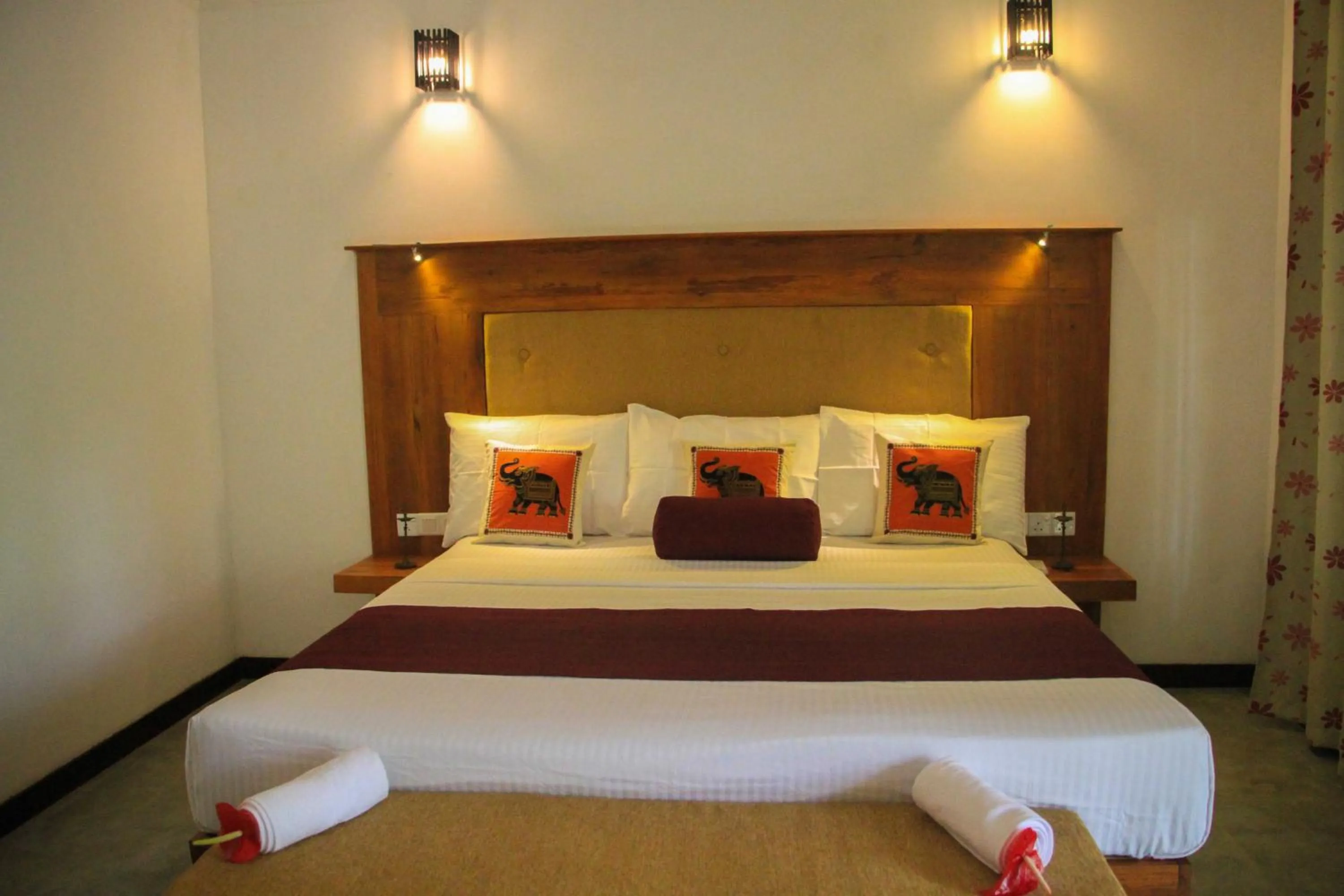 Bed in Palmyra Nature Resort Sigiriya