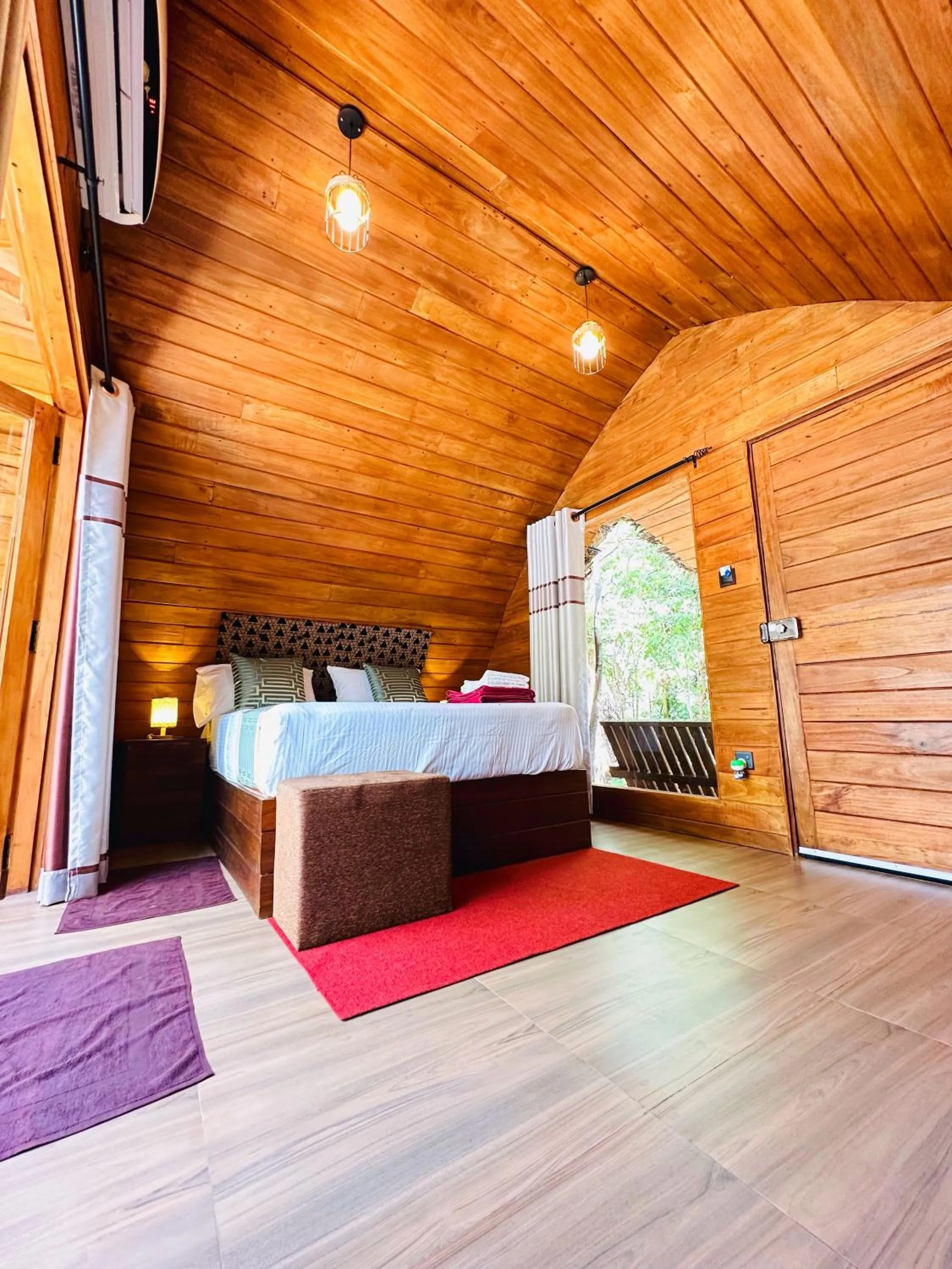 Bed in Palmyra Nature Resort Sigiriya