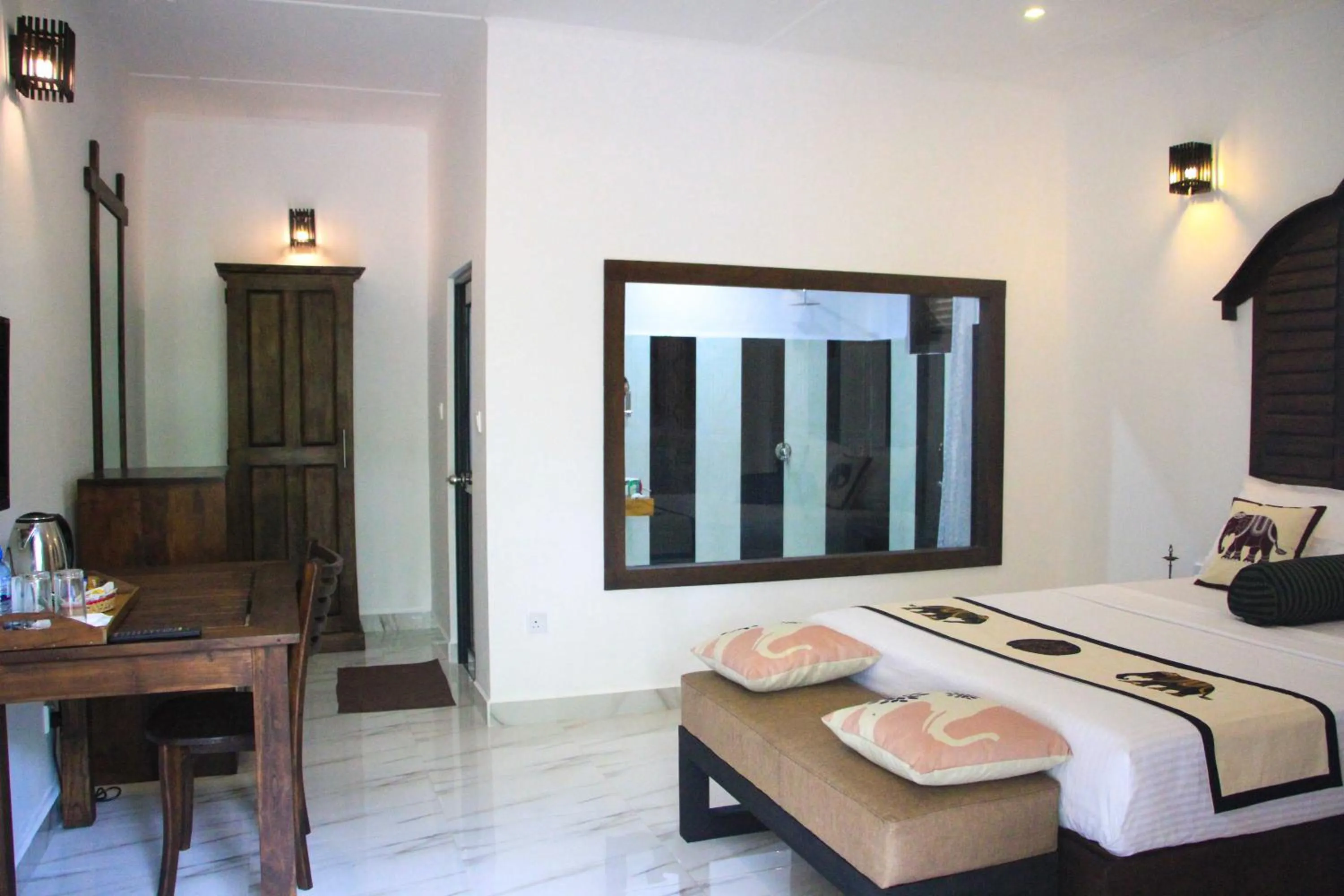 Photo of the whole room, Bed in Palmyra Nature Resort Sigiriya