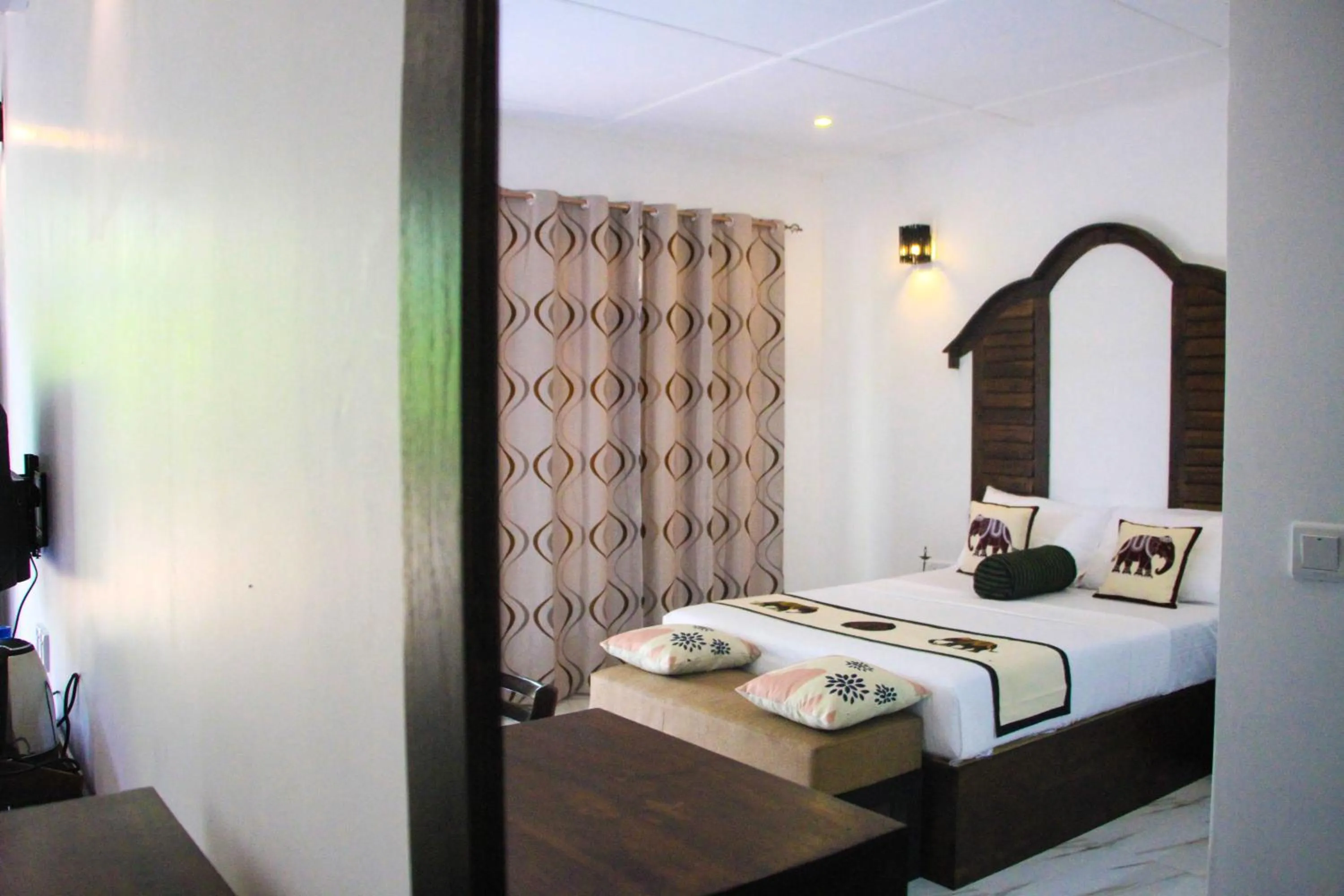 Bed in Palmyra Nature Resort Sigiriya