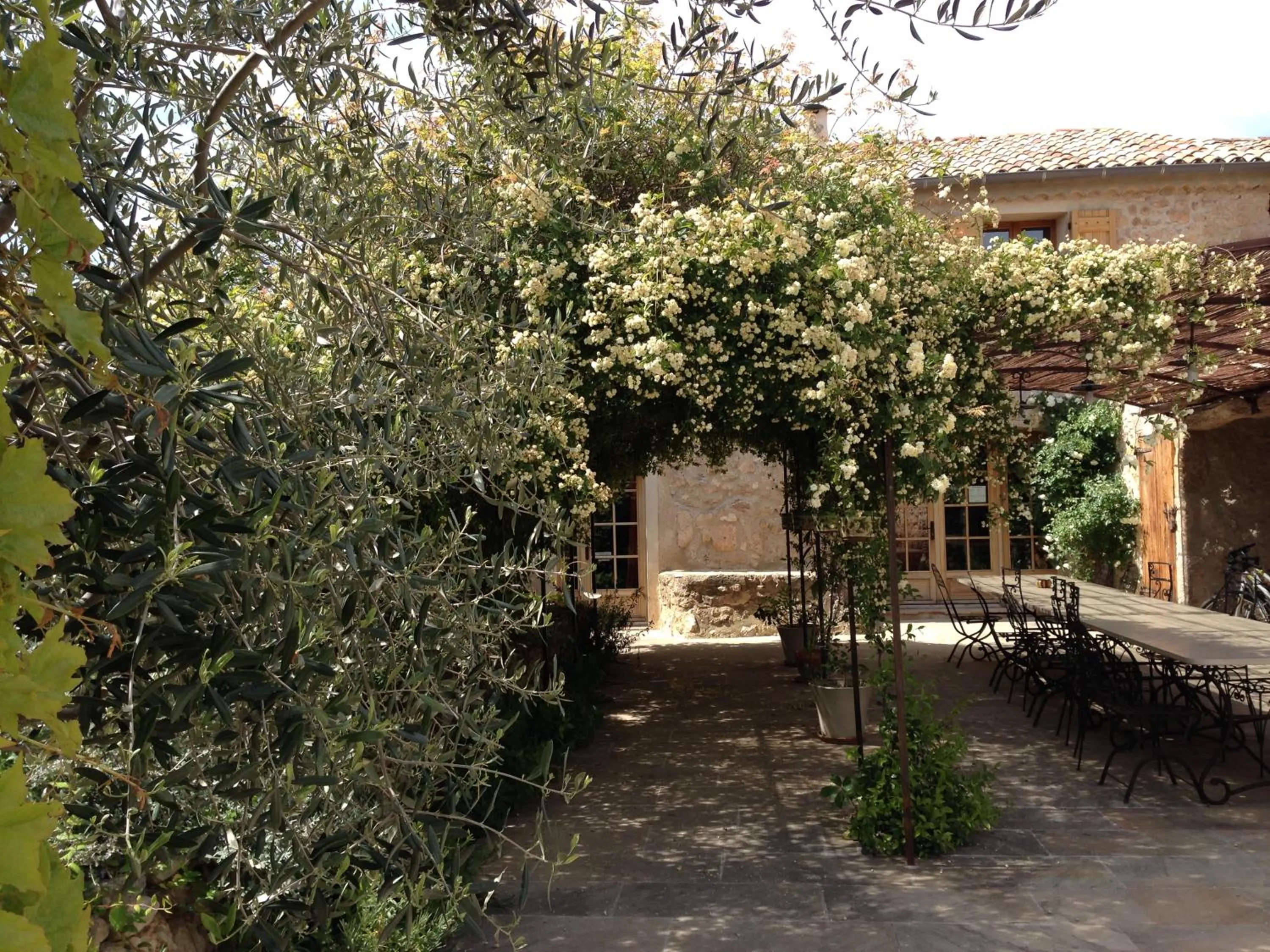Patio in La Ferme du petit Ségriès Bed and Breakfast