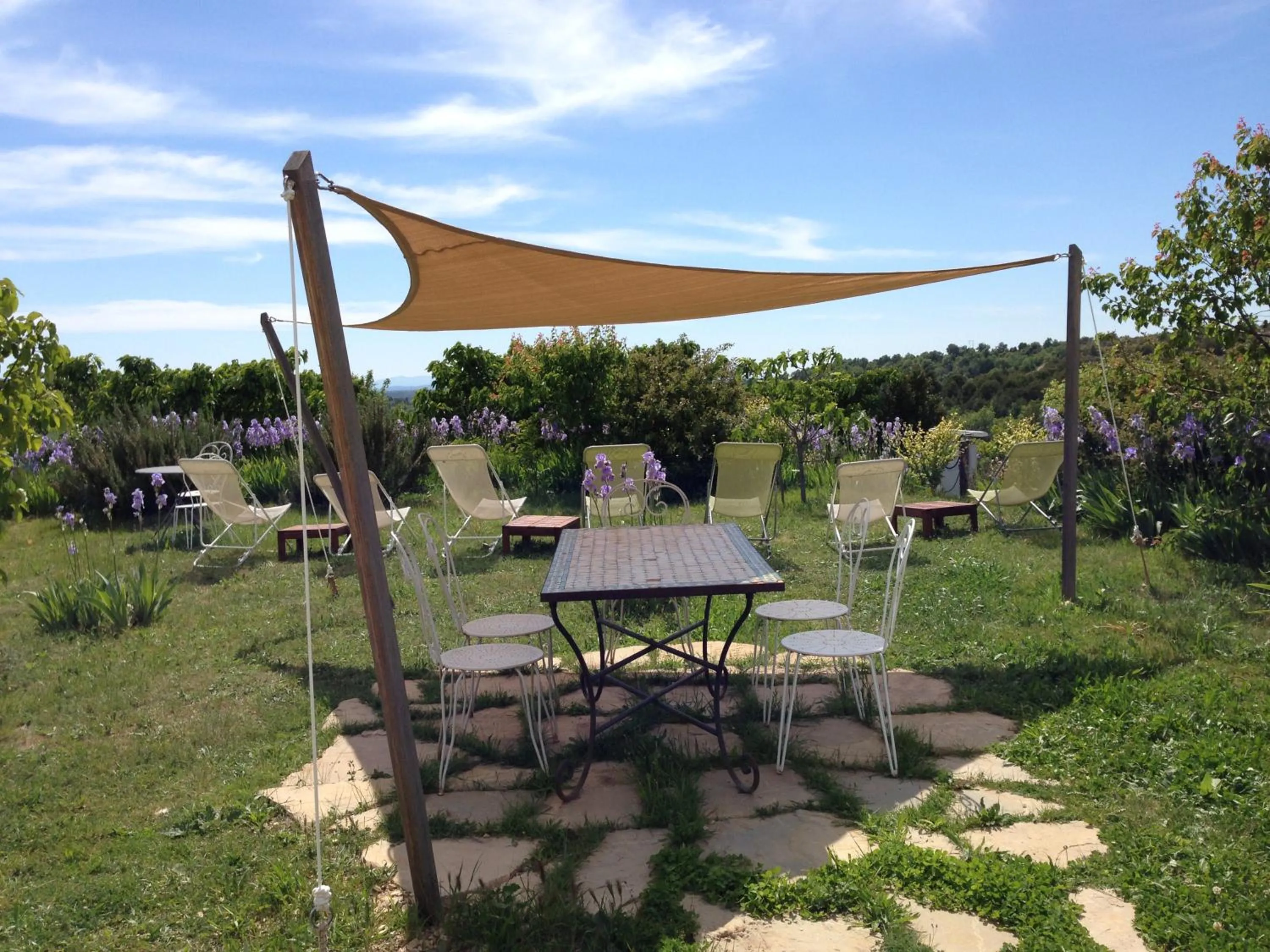 Garden in La Ferme du petit Ségriès Bed and Breakfast