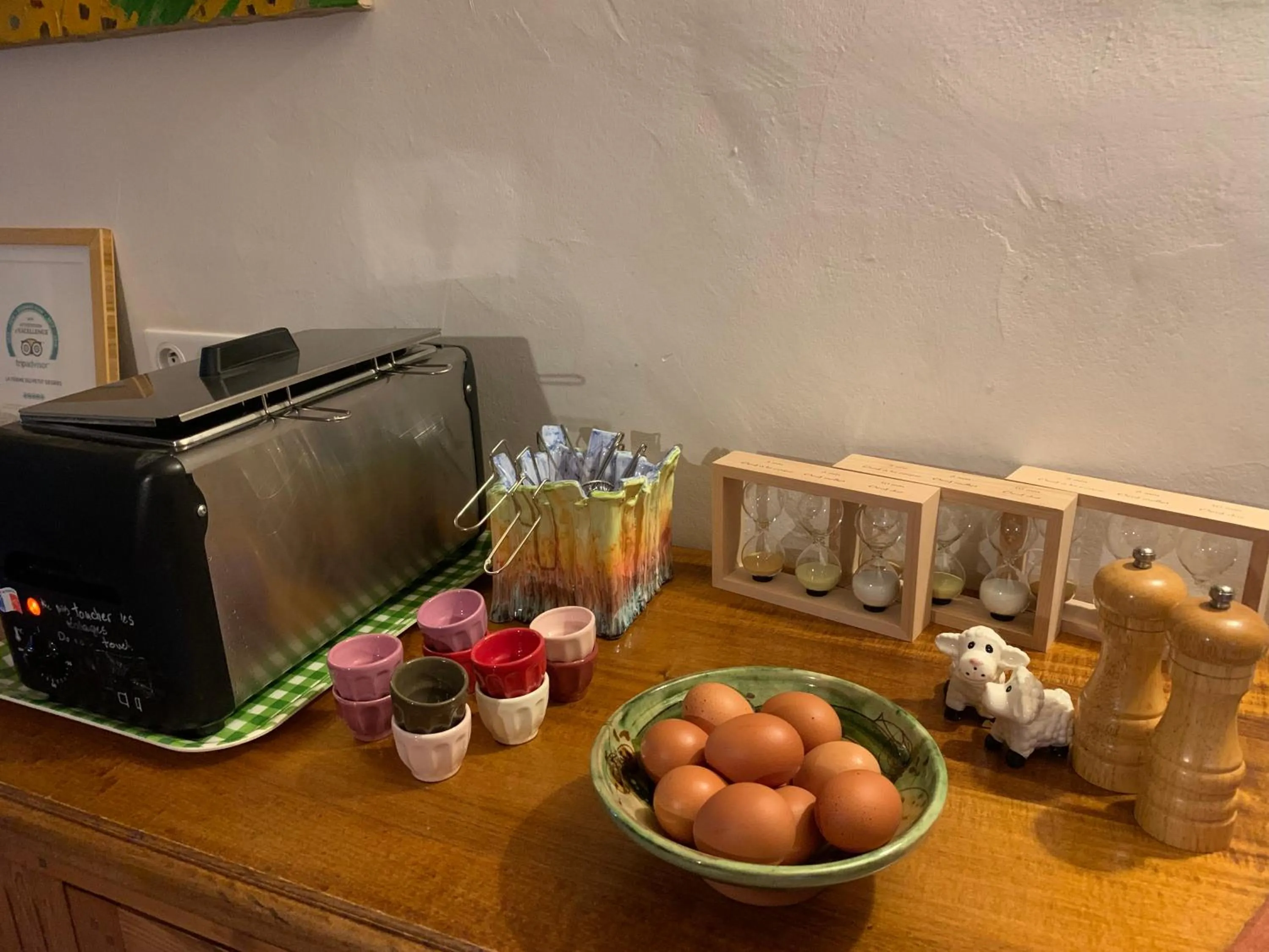 Breakfast in La Ferme du petit Ségriès Bed and Breakfast