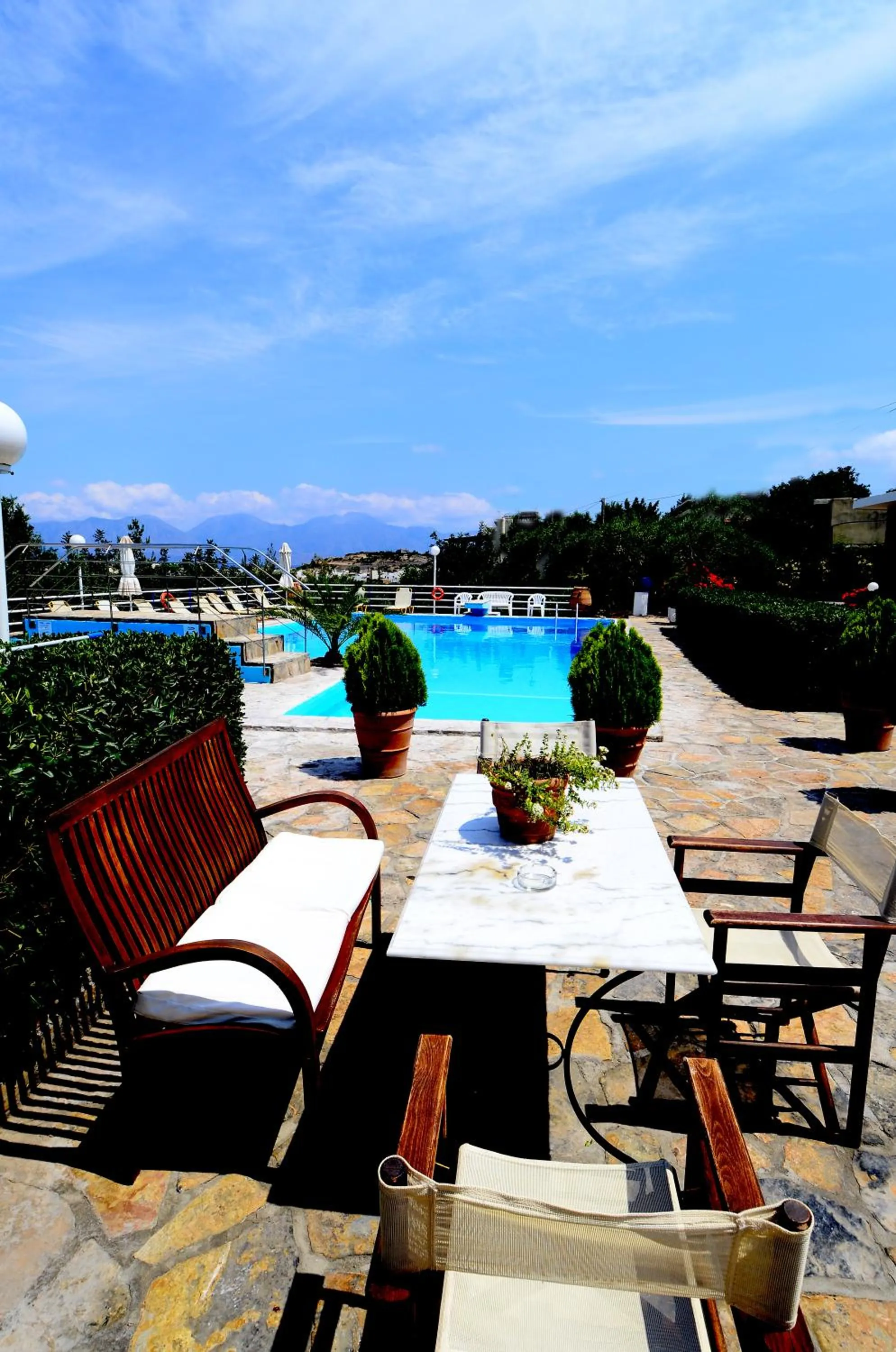 Pool view in Golden Apartments