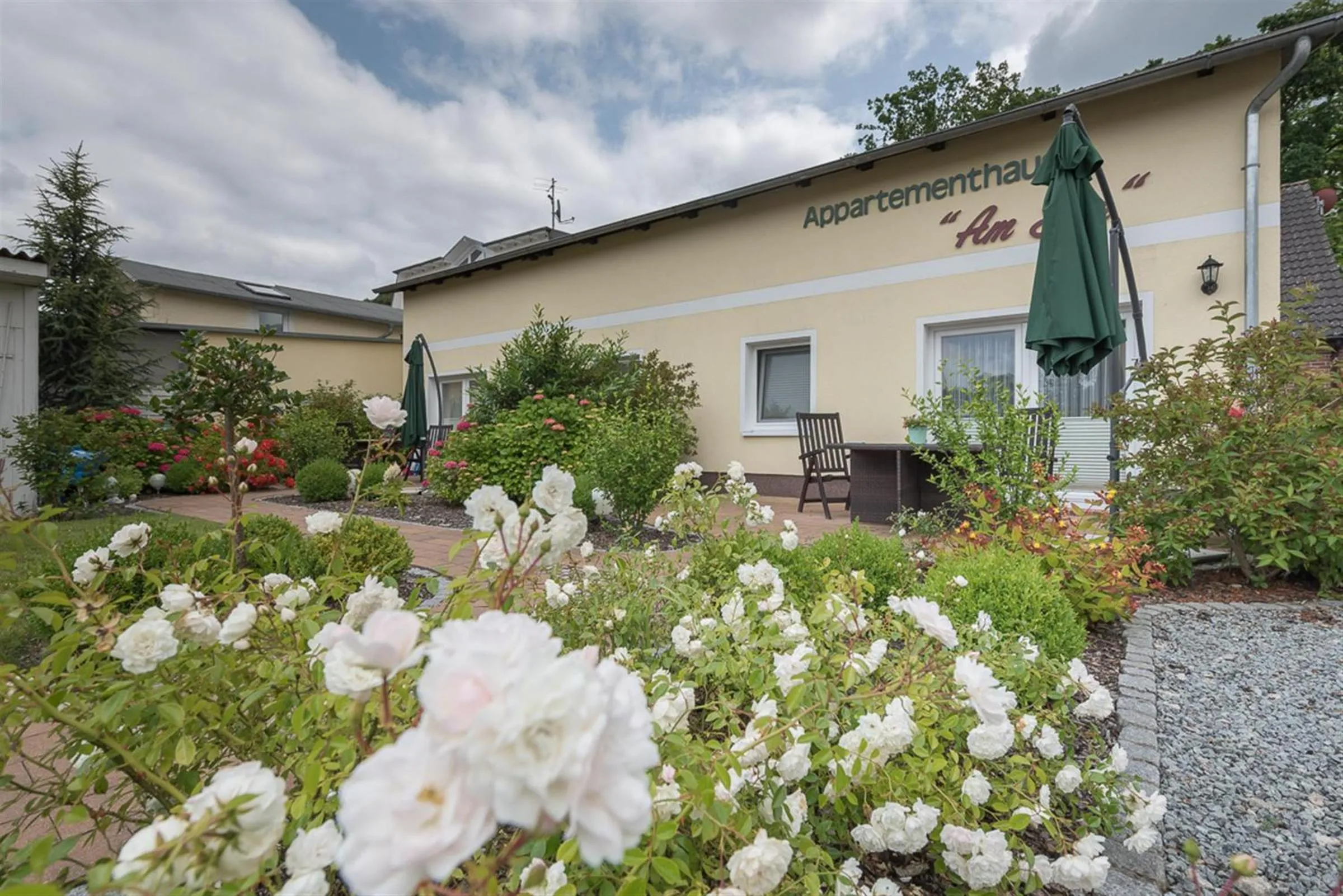 Garden view in Appartement Am Park der Sinne & Am See