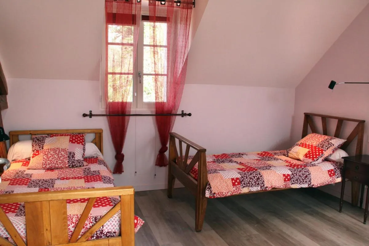 Bed in Chambres d'hôtes de la Fontaine