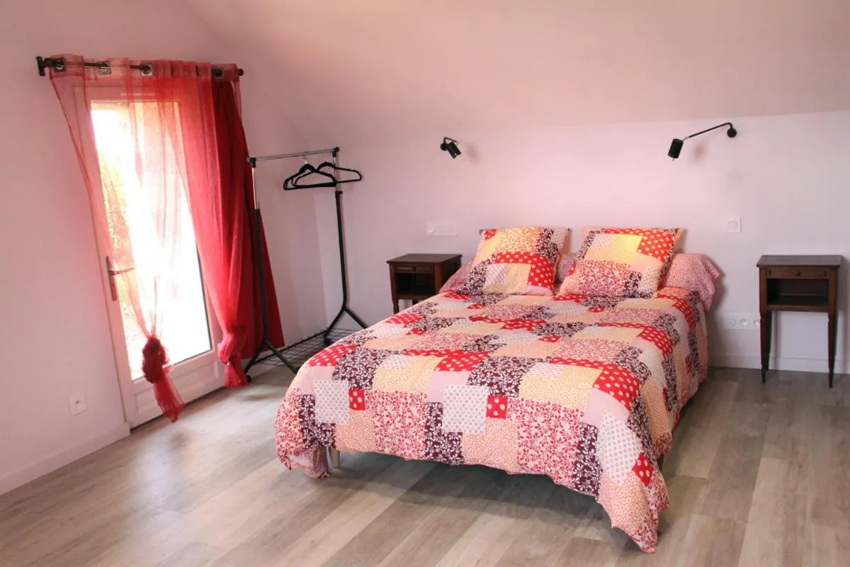 Bed in Chambres d'hôtes de la Fontaine