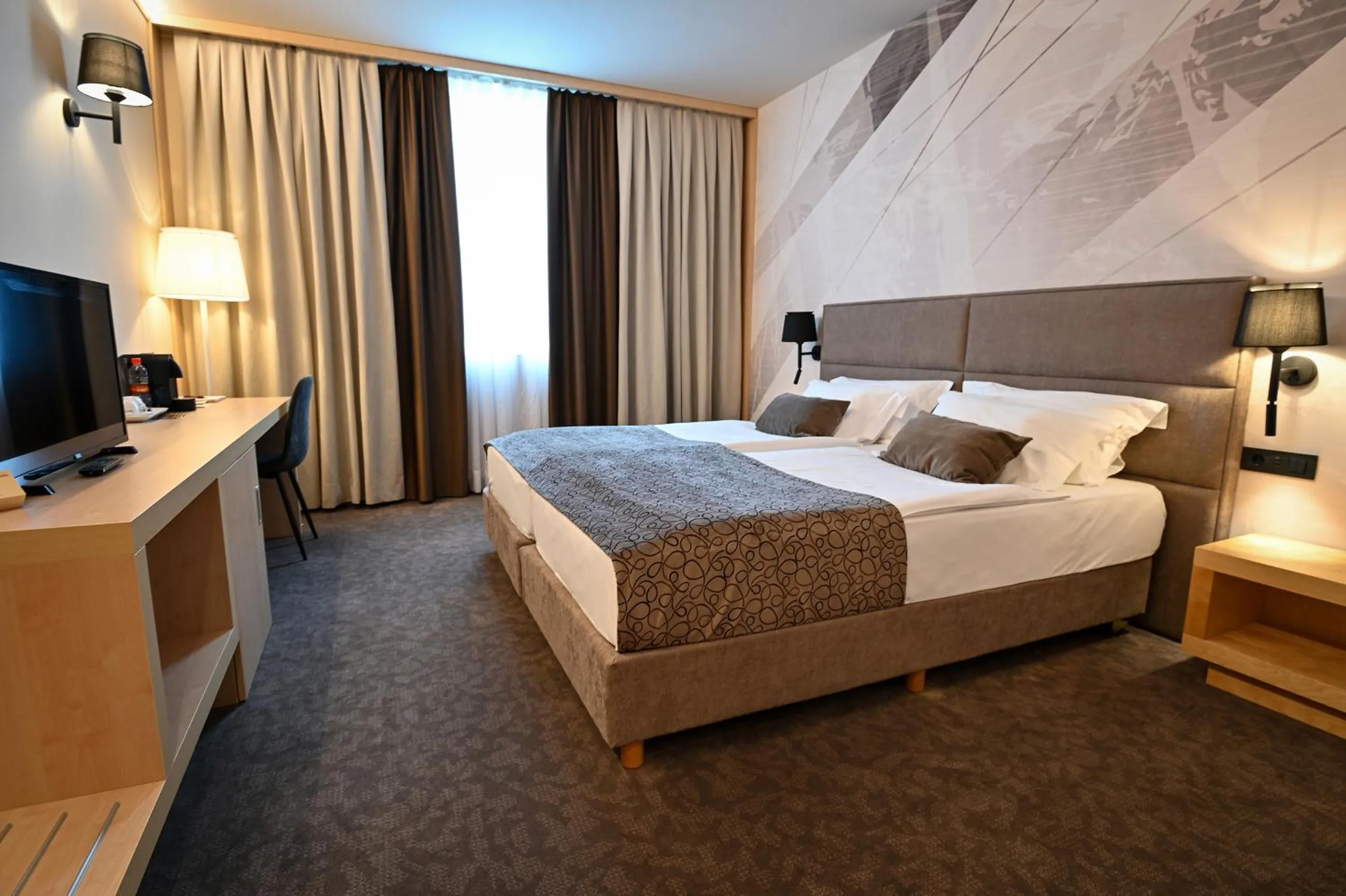 Bed in Safir Hotel Casino