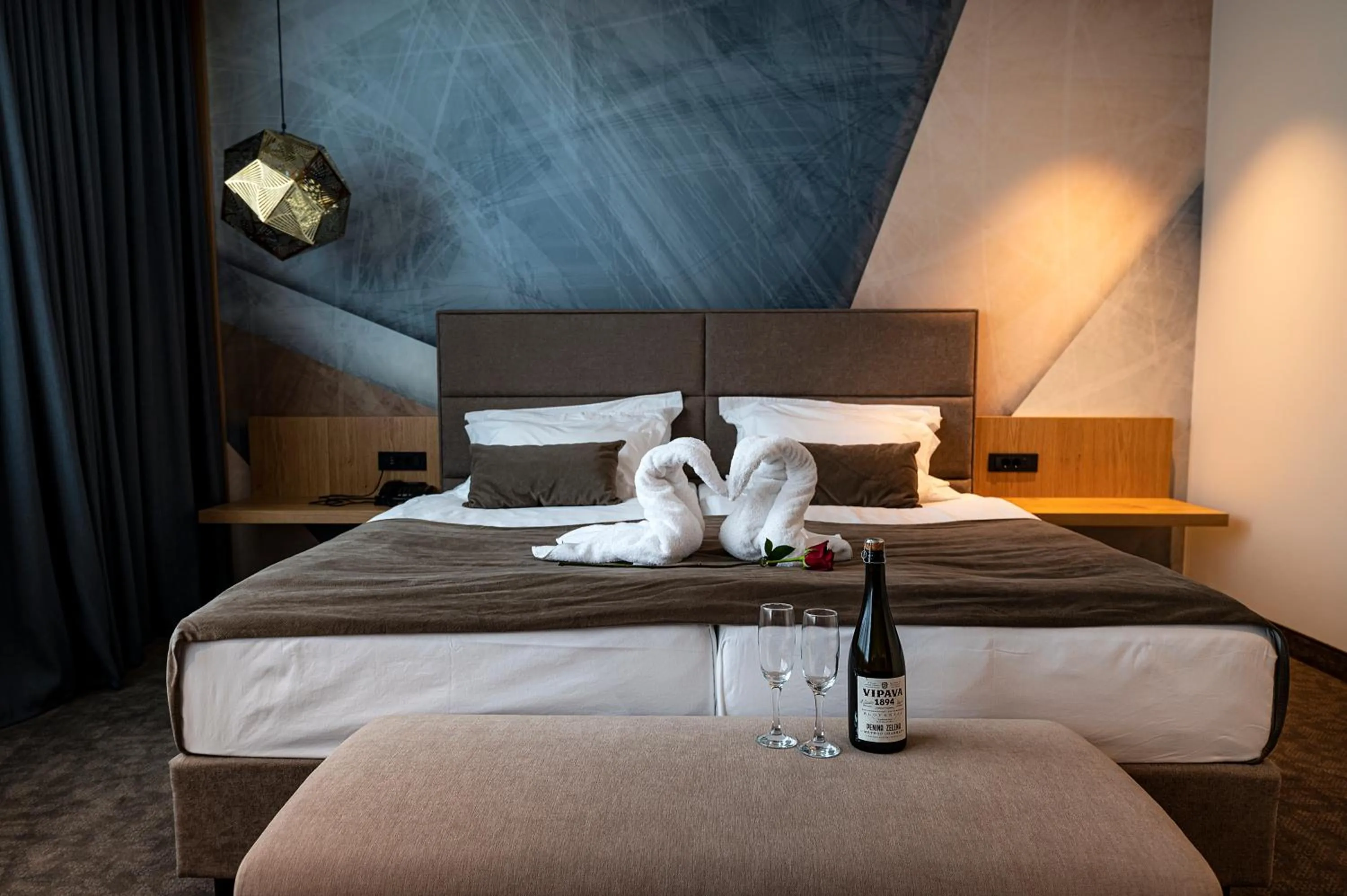 Bed in Safir Hotel Casino