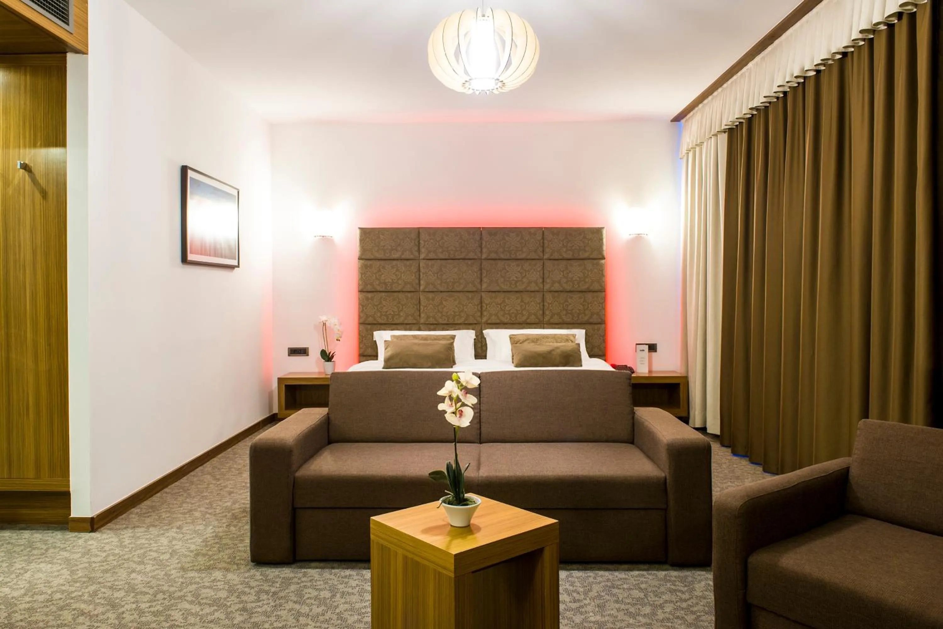 Bed in Safir Hotel Casino