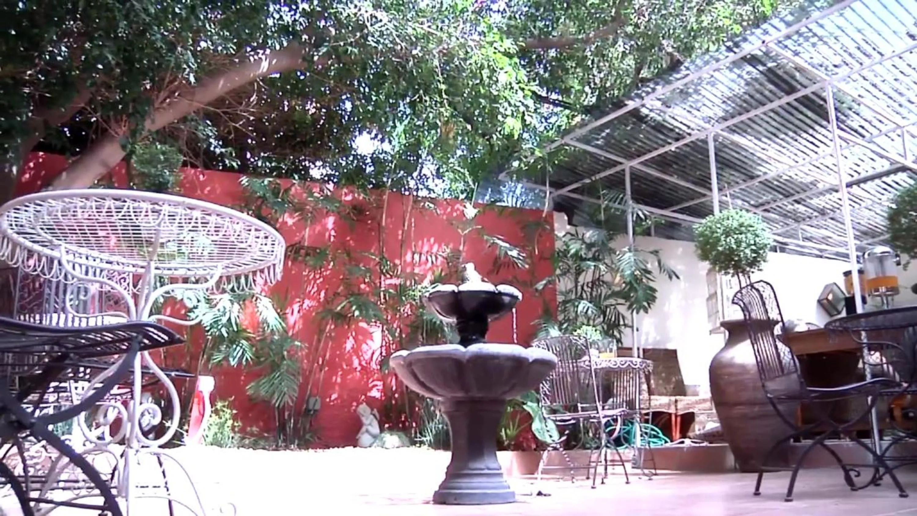 Patio in Central Hotel