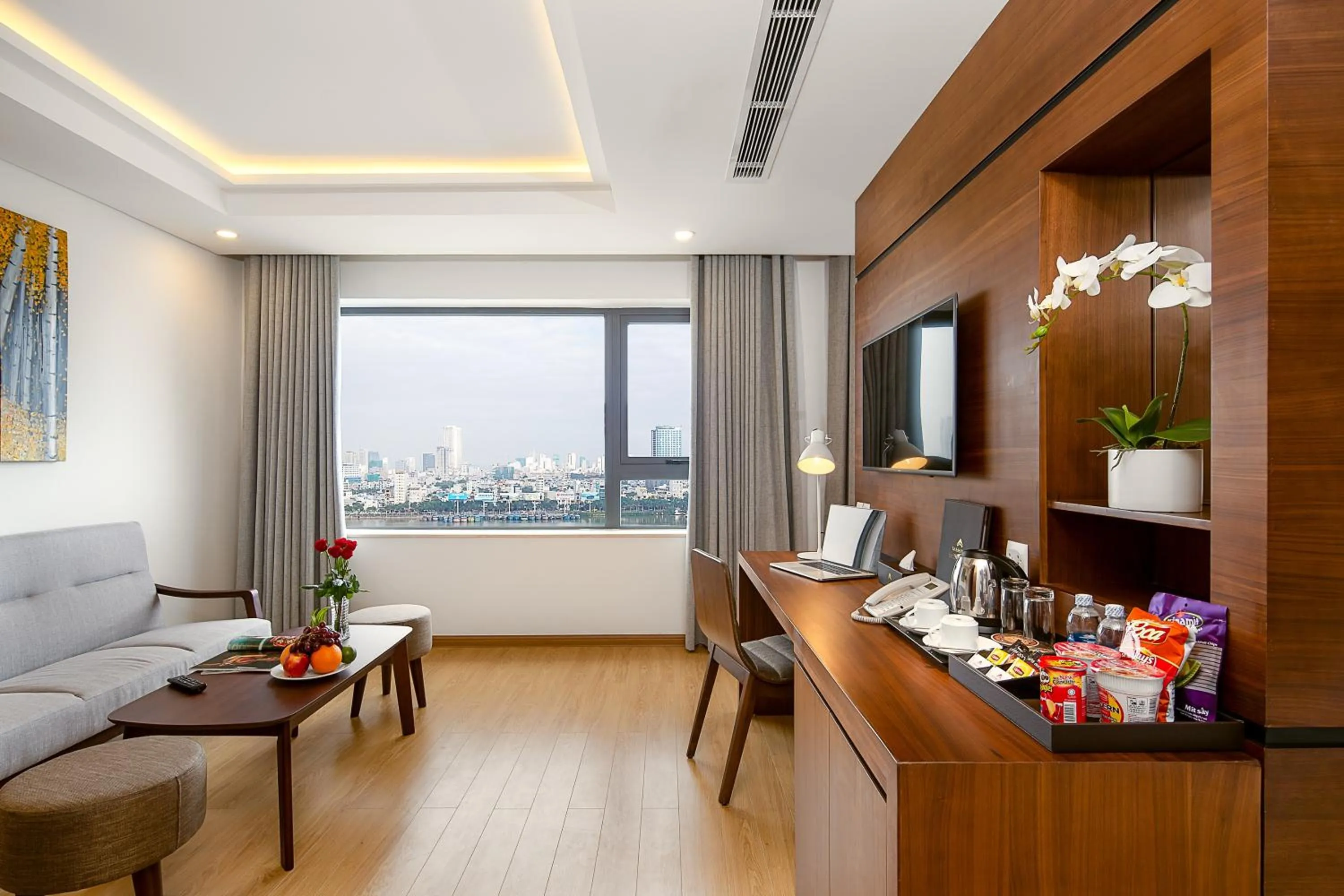 Living room in Val Soleil Hotel