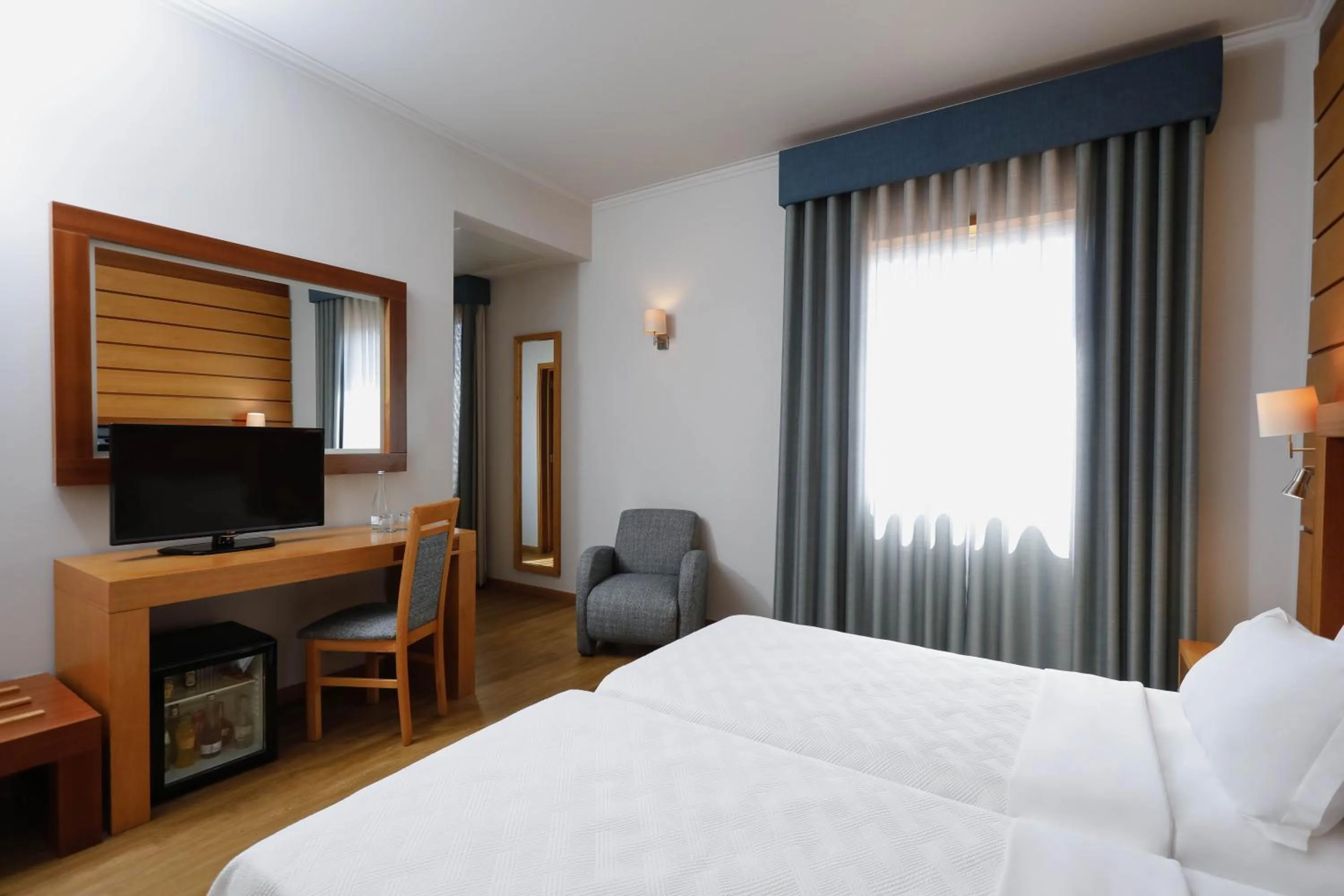 Bed in Montebelo Palácio dos Melos Viseu Historic Hotel