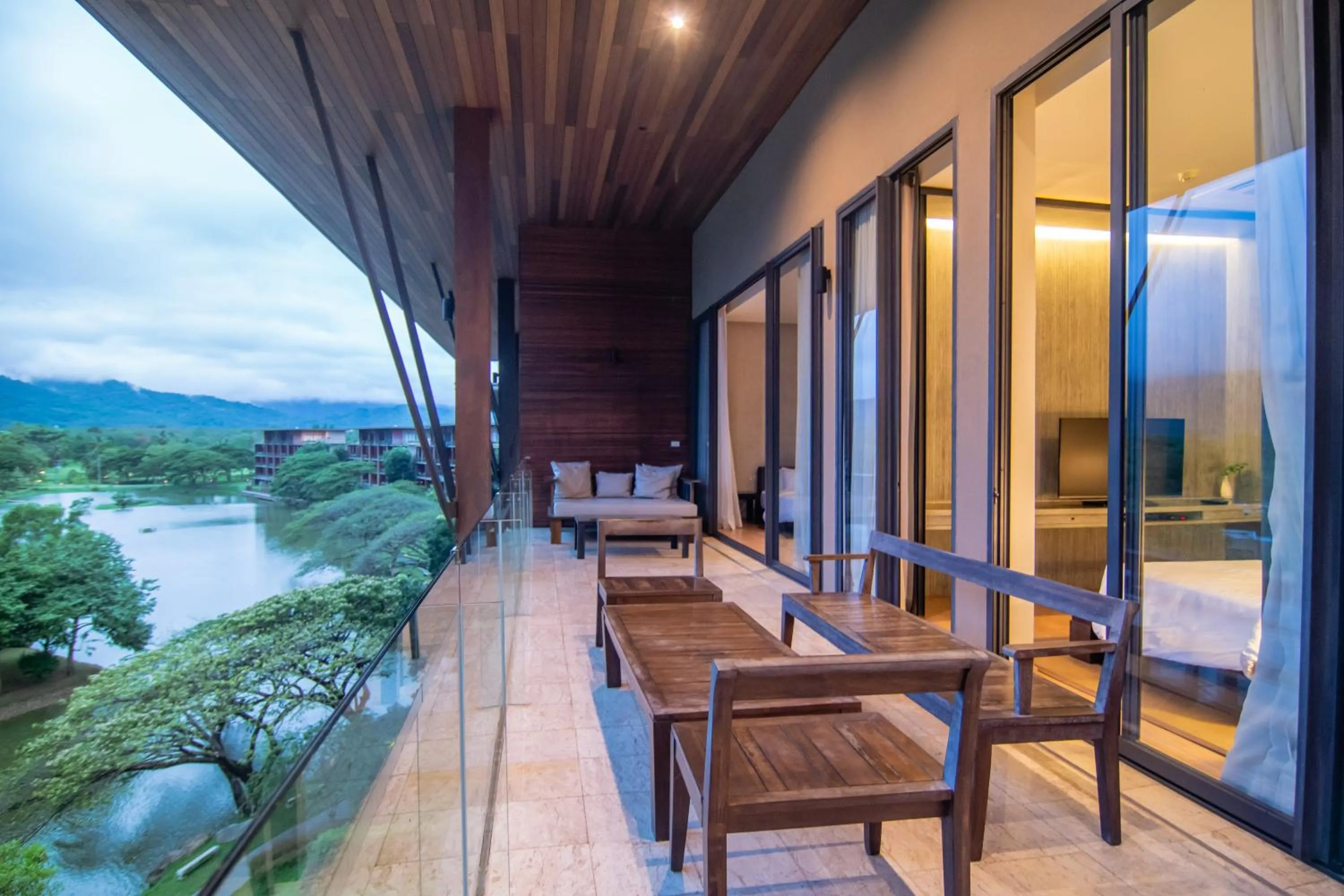 Balcony/Terrace in Khaoyai Luxury Pool Penthouse at ATTA