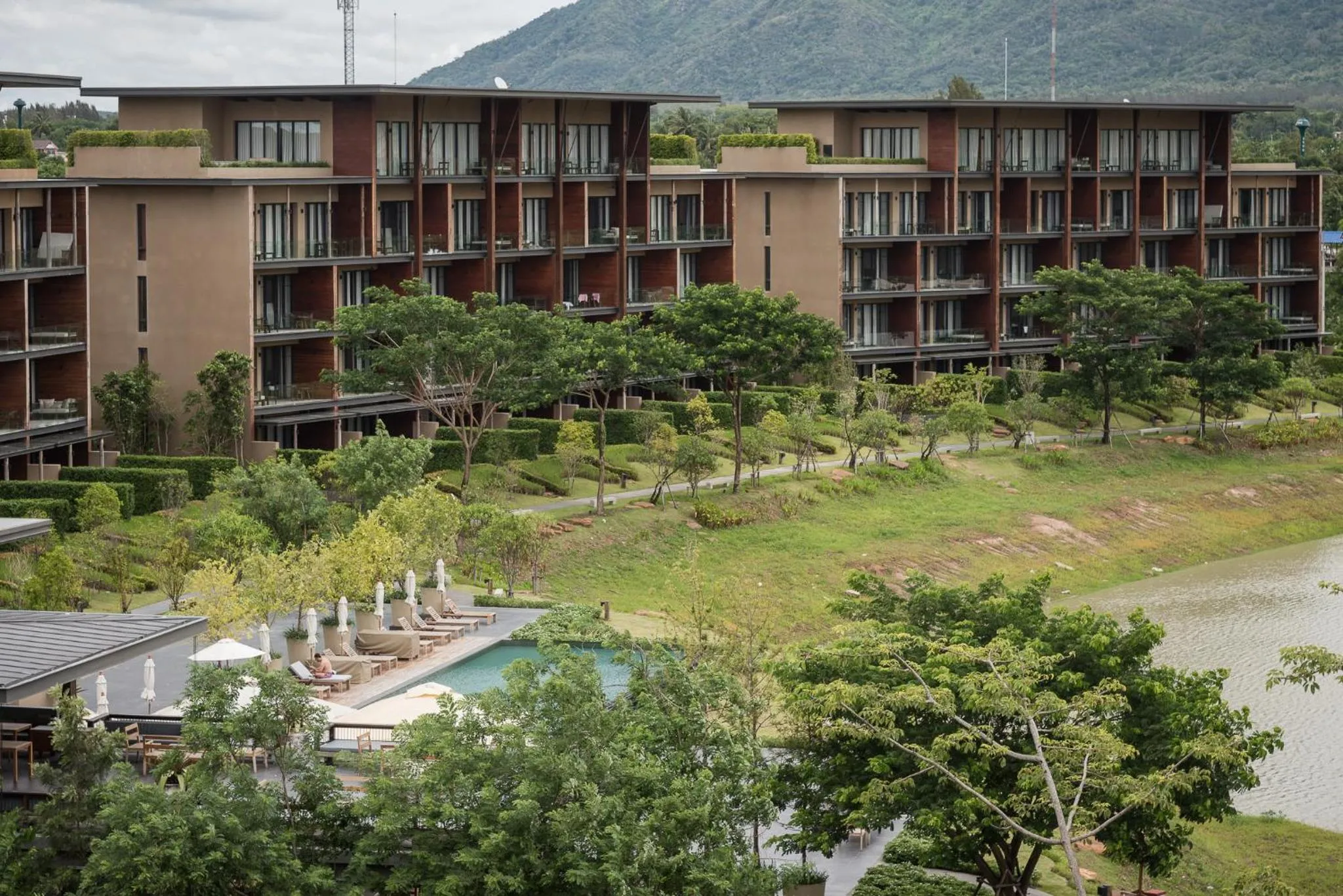 Property building in Khaoyai Luxury Pool Penthouse at ATTA