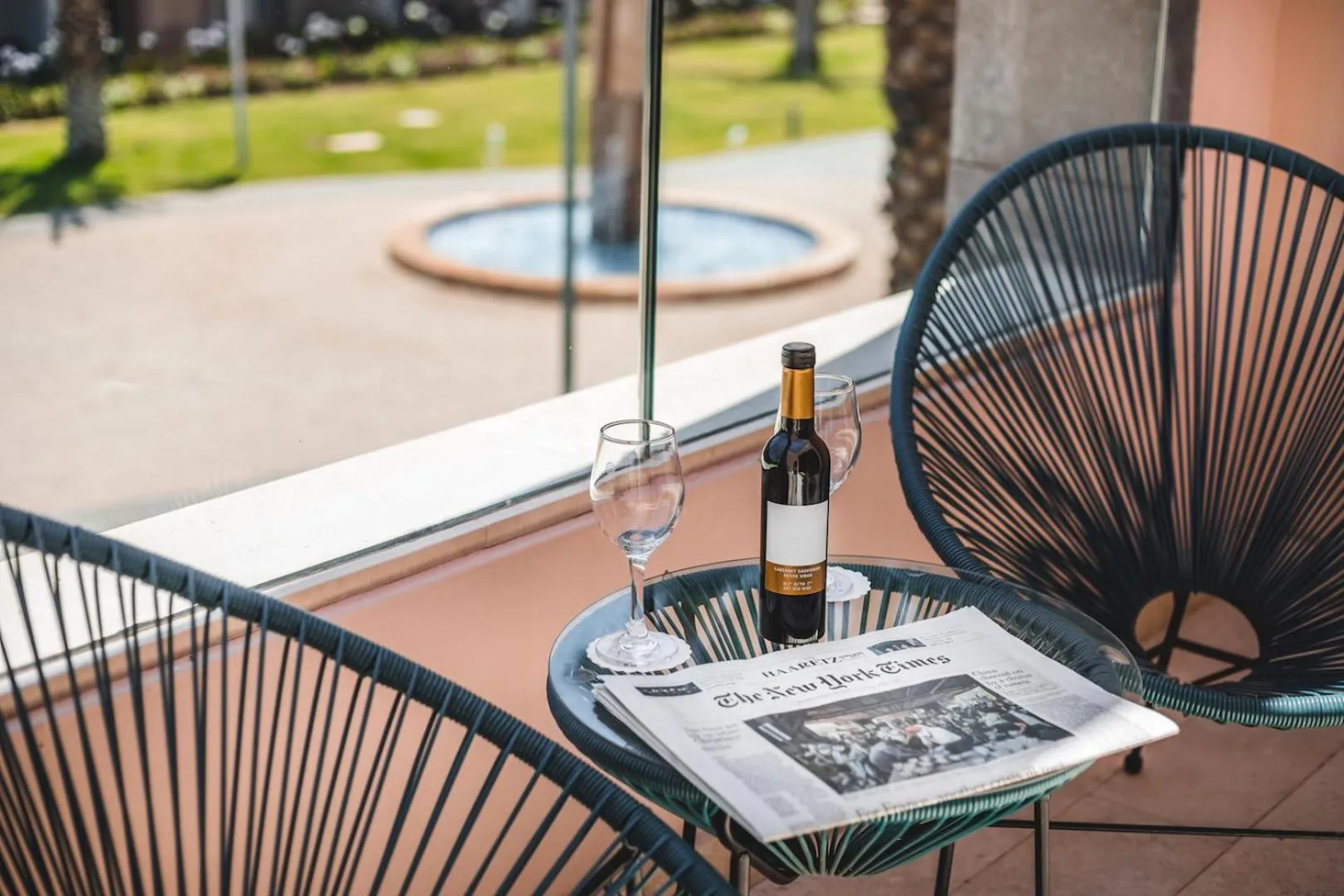 Patio in Magdala Hotel