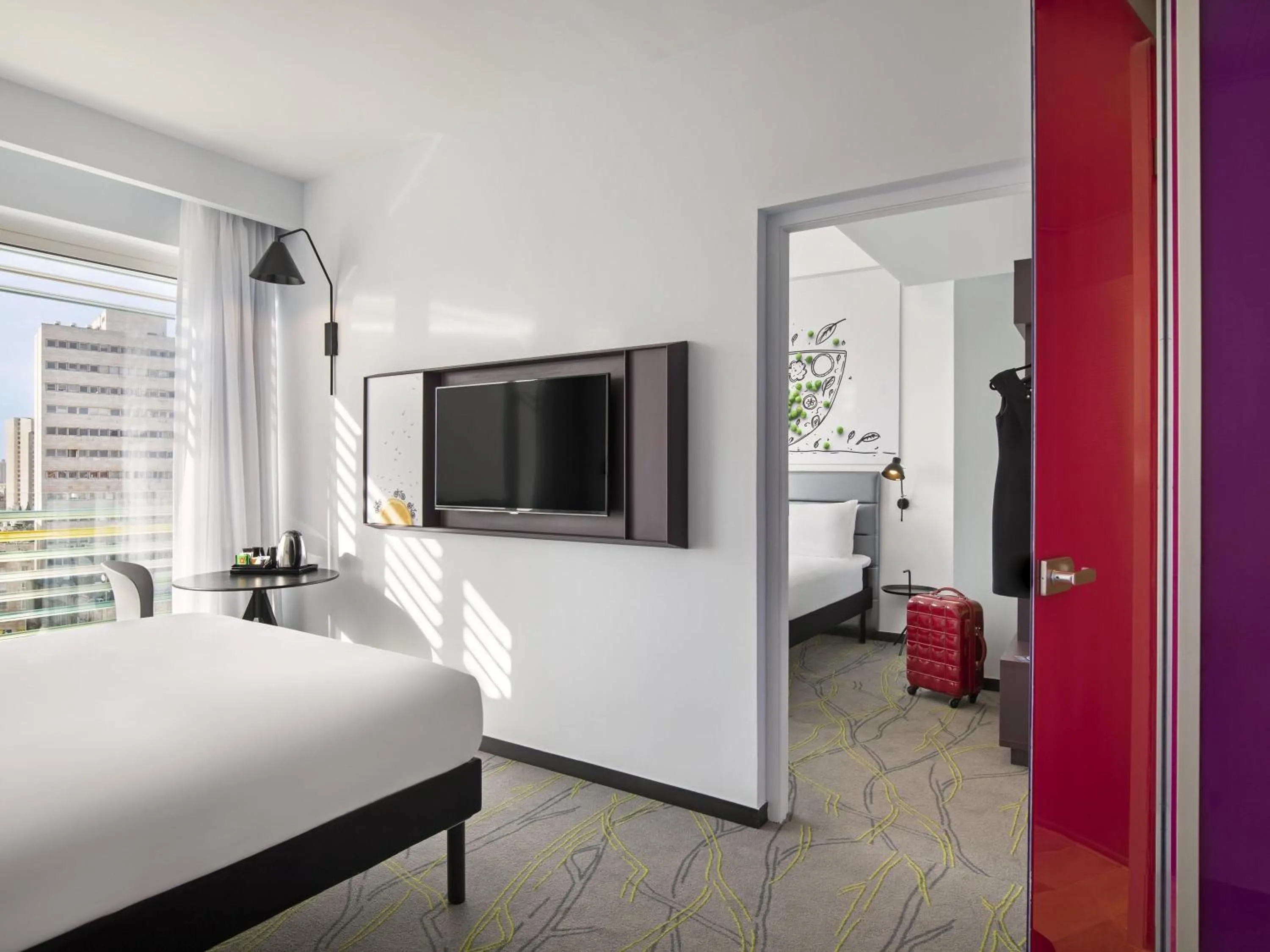 Bedroom, Bed in Ibis Styles Jerusalem City Center - An AccorHotels Brand