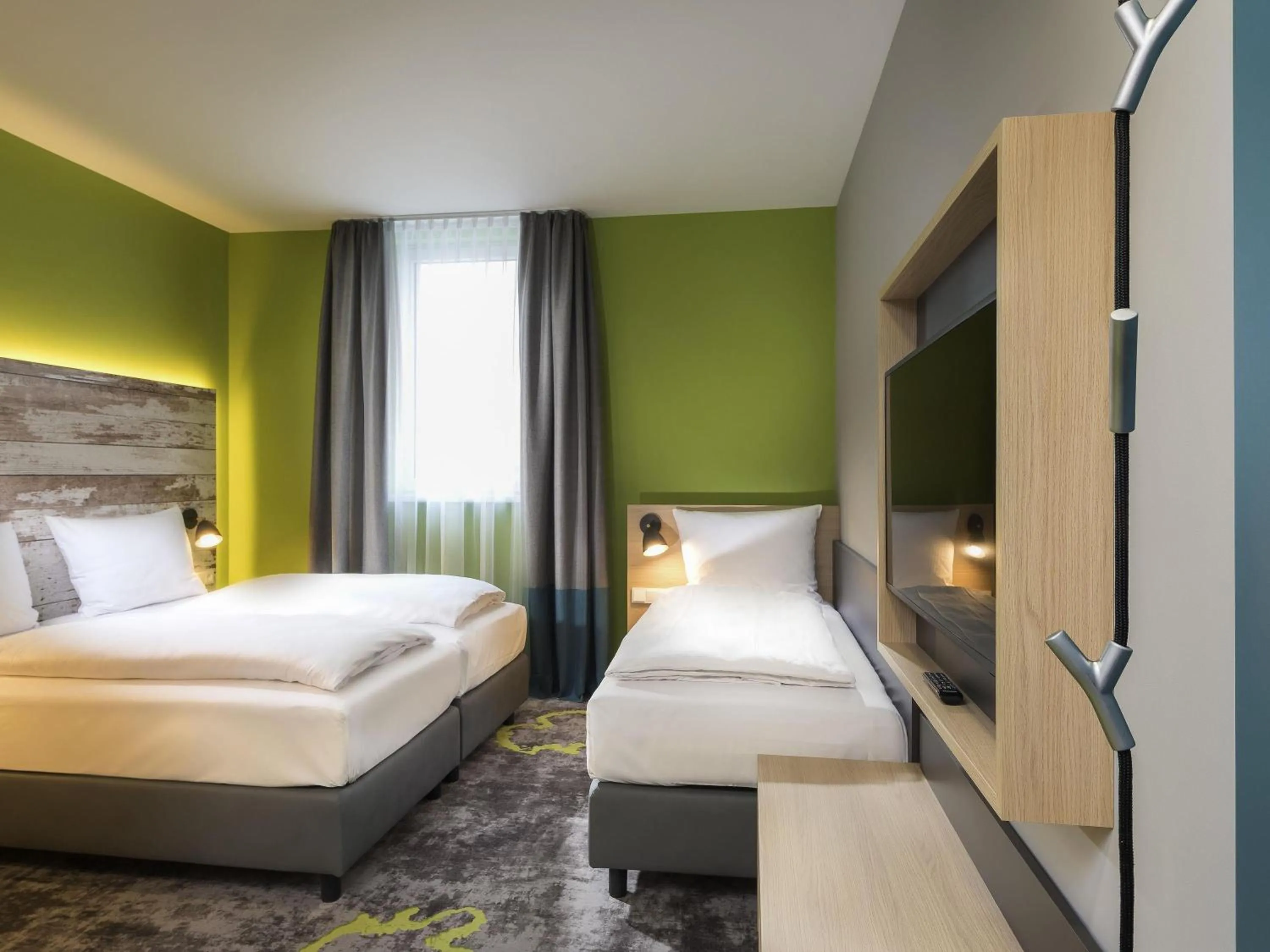 Bedroom, Bed in ibis Styles Stuttgart Vaihingen