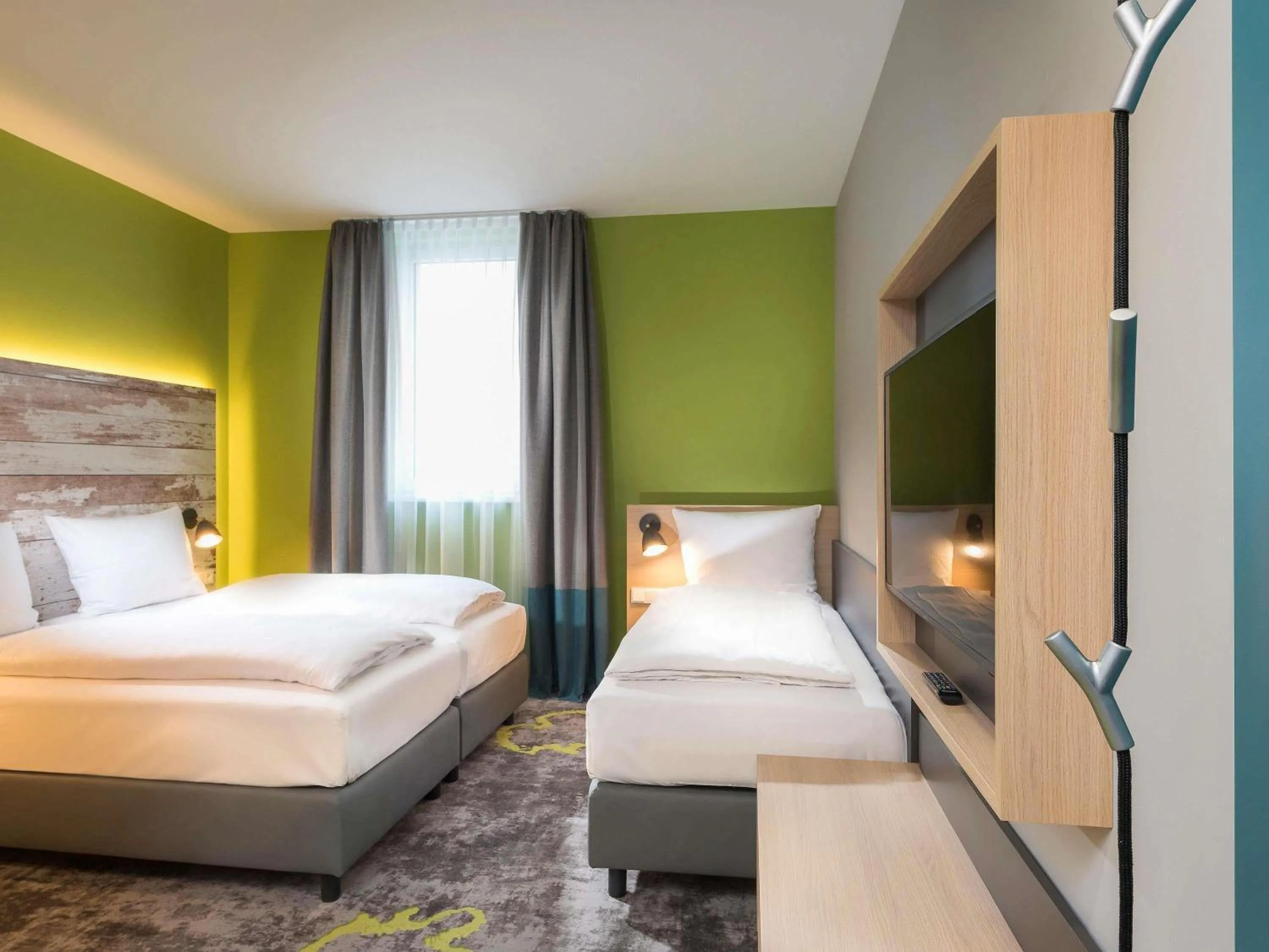 Bedroom, Bed in ibis Styles Stuttgart Vaihingen