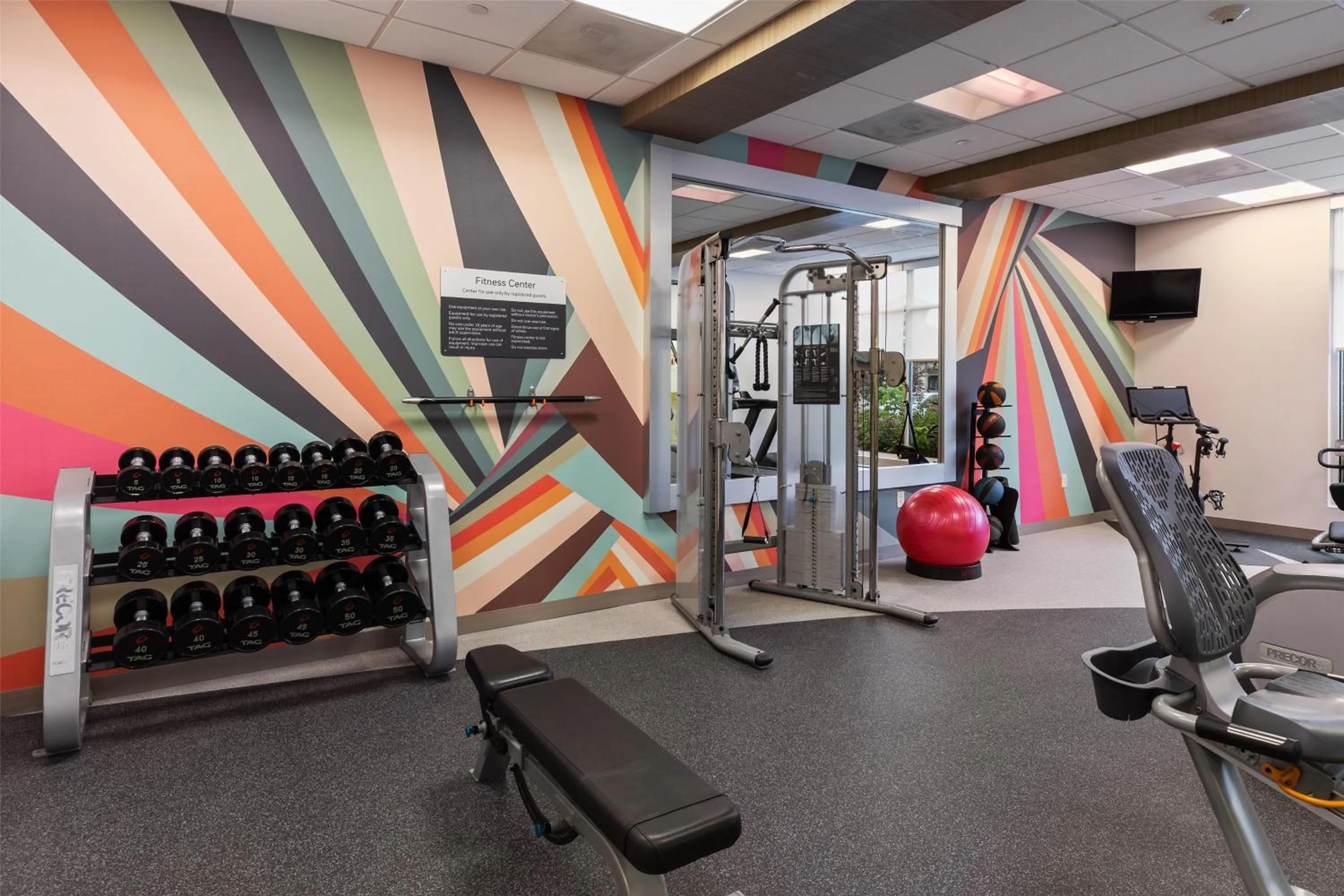 Fitness centre/facilities in Hilton Garden Inn Auburn