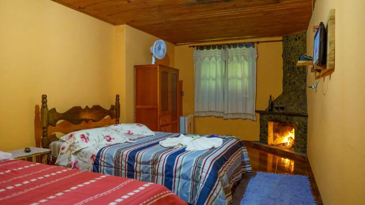 Bed in Pousada Vale da Represa