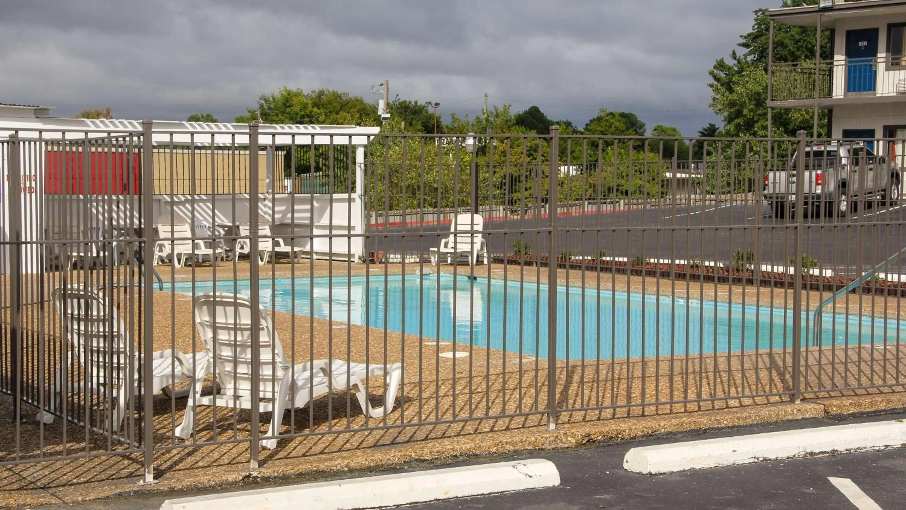 On site in Motel 6-Fayetteville, AR