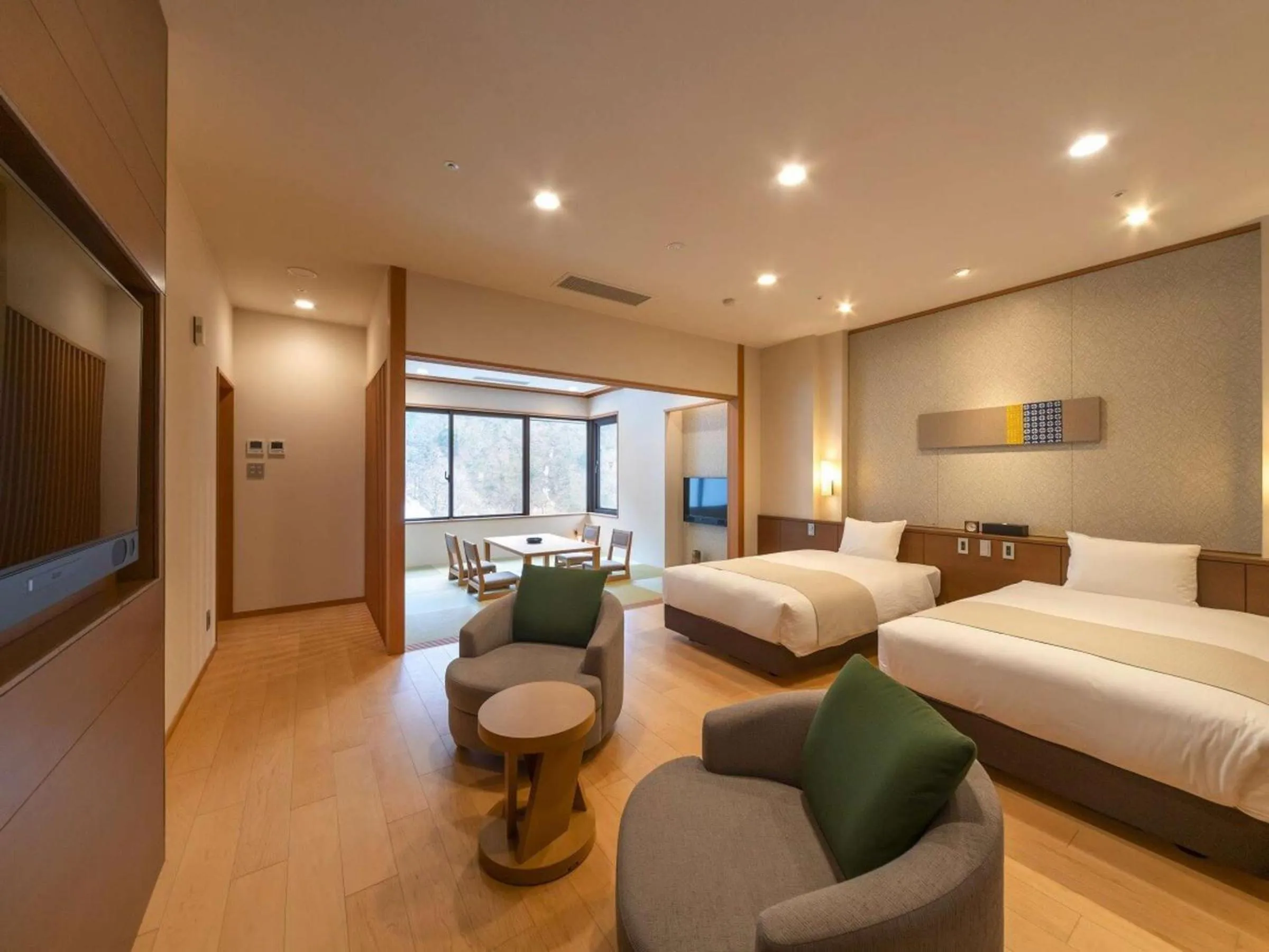 Bed in Kurobe Unazukionsen Yamanoha