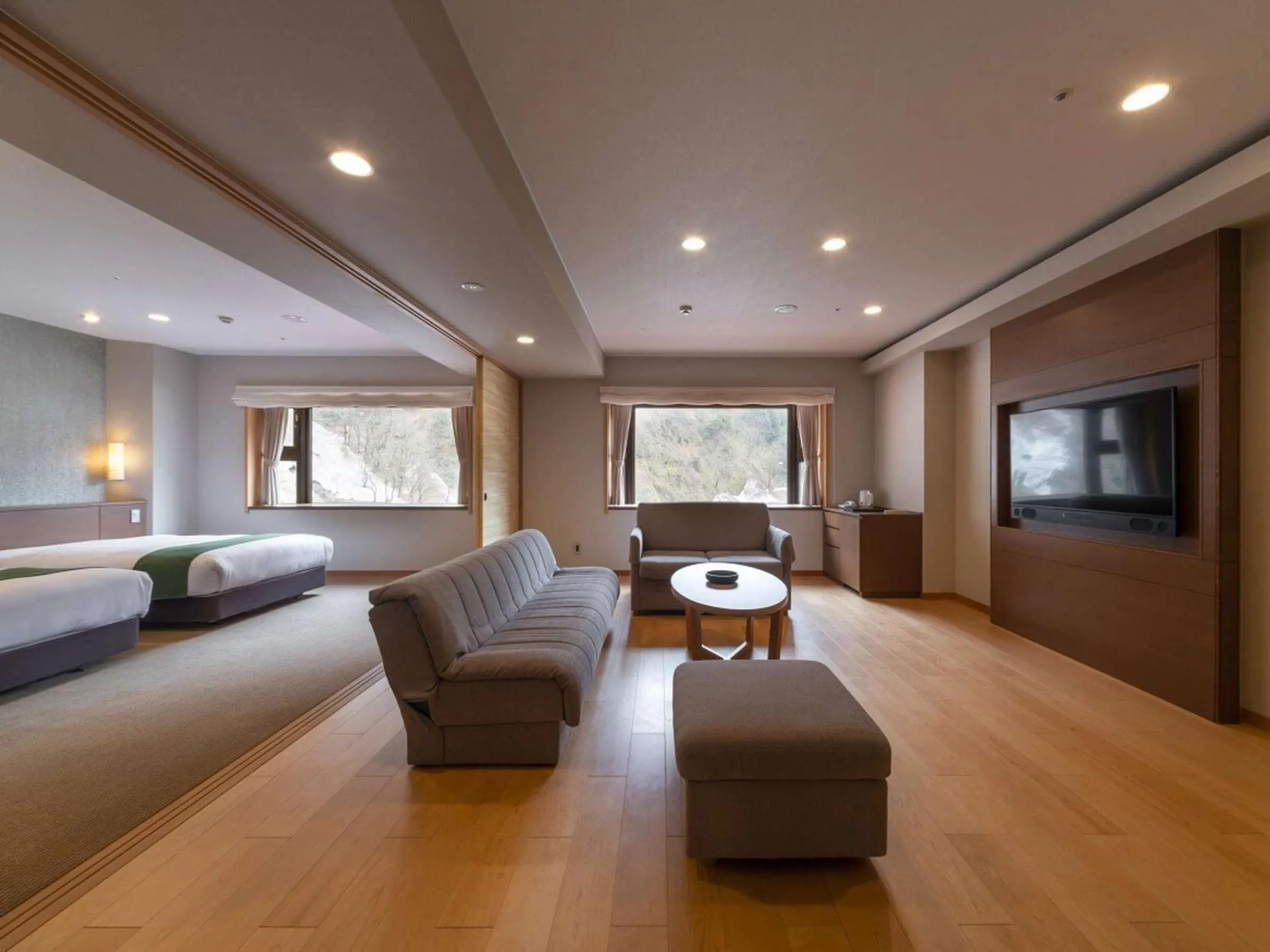 Bed in Kurobe Unazukionsen Yamanoha