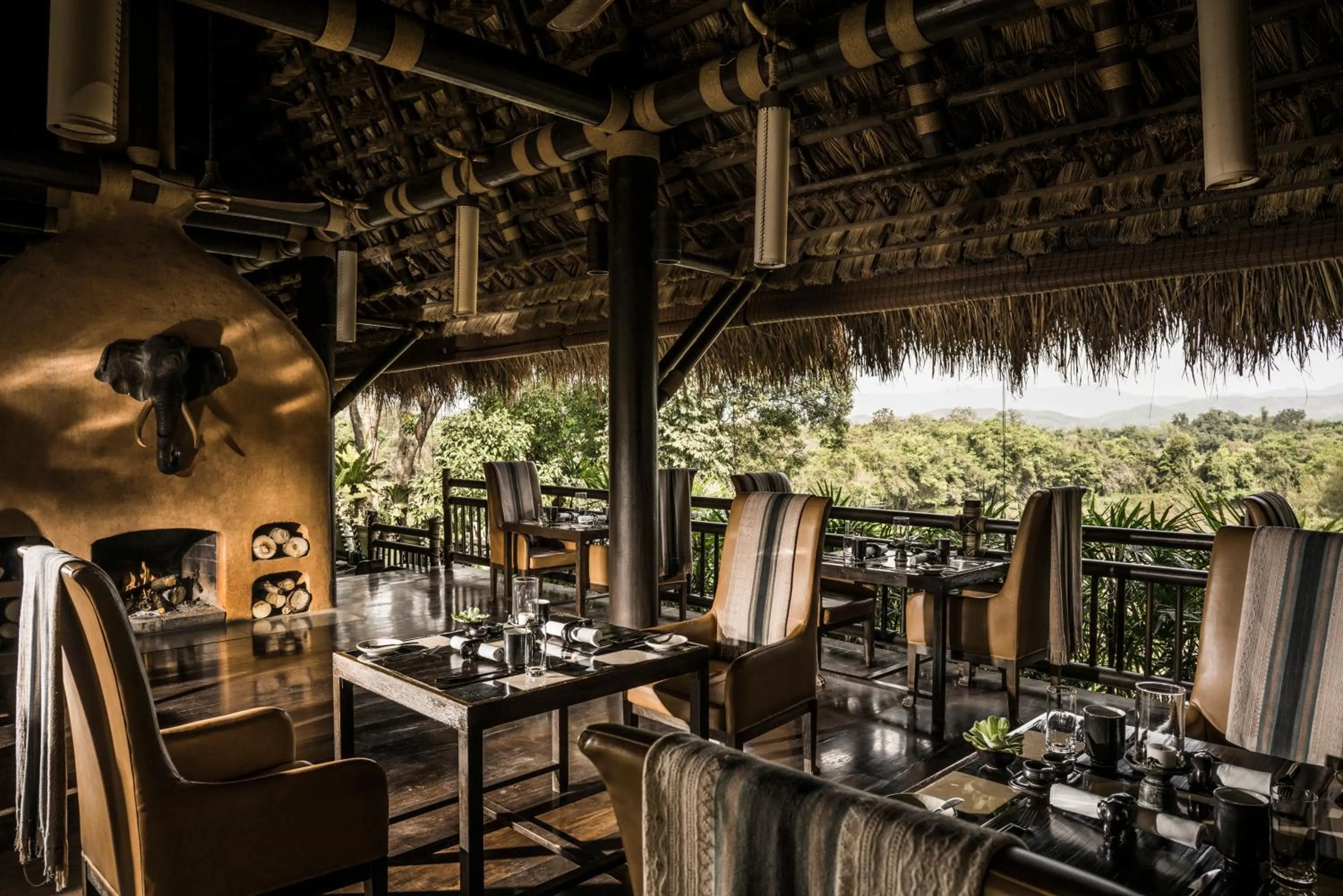Restaurant/places to eat in Four Seasons Tented Camp Golden Triangle