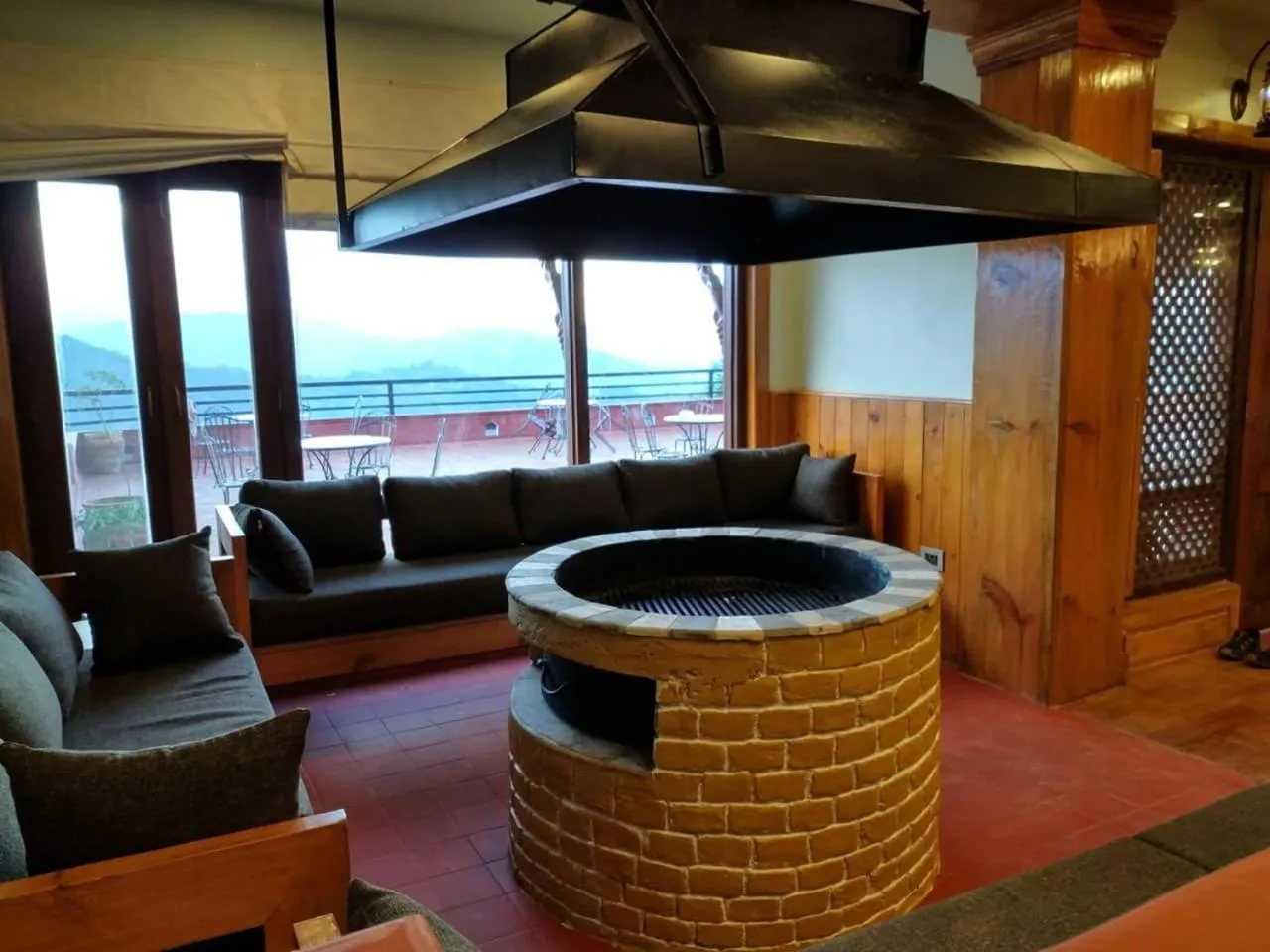 Seating area in The Lapsi Tree