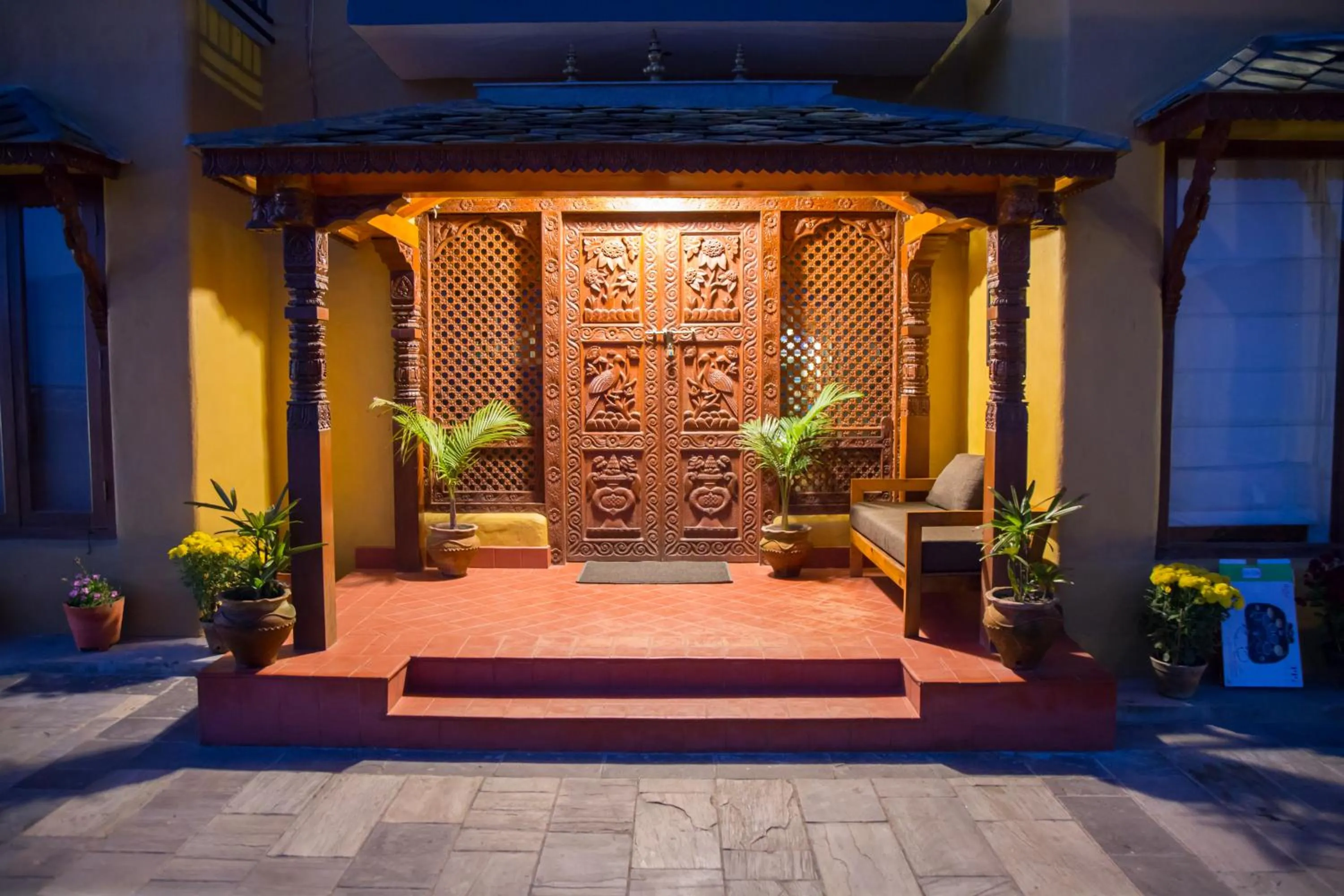 Facade/entrance in The Lapsi Tree