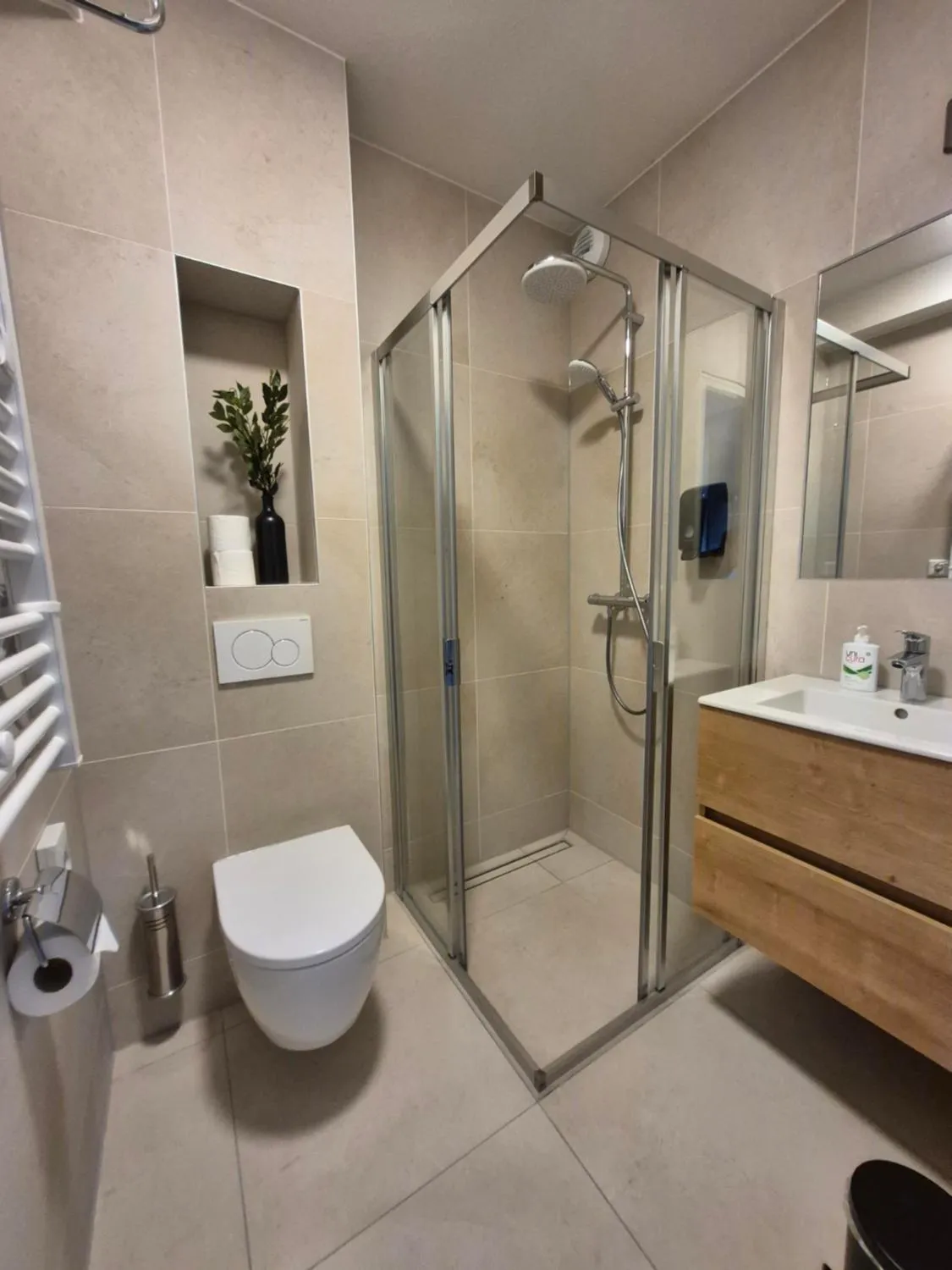 Shower in Hotel Restaurant 't Trefpunt