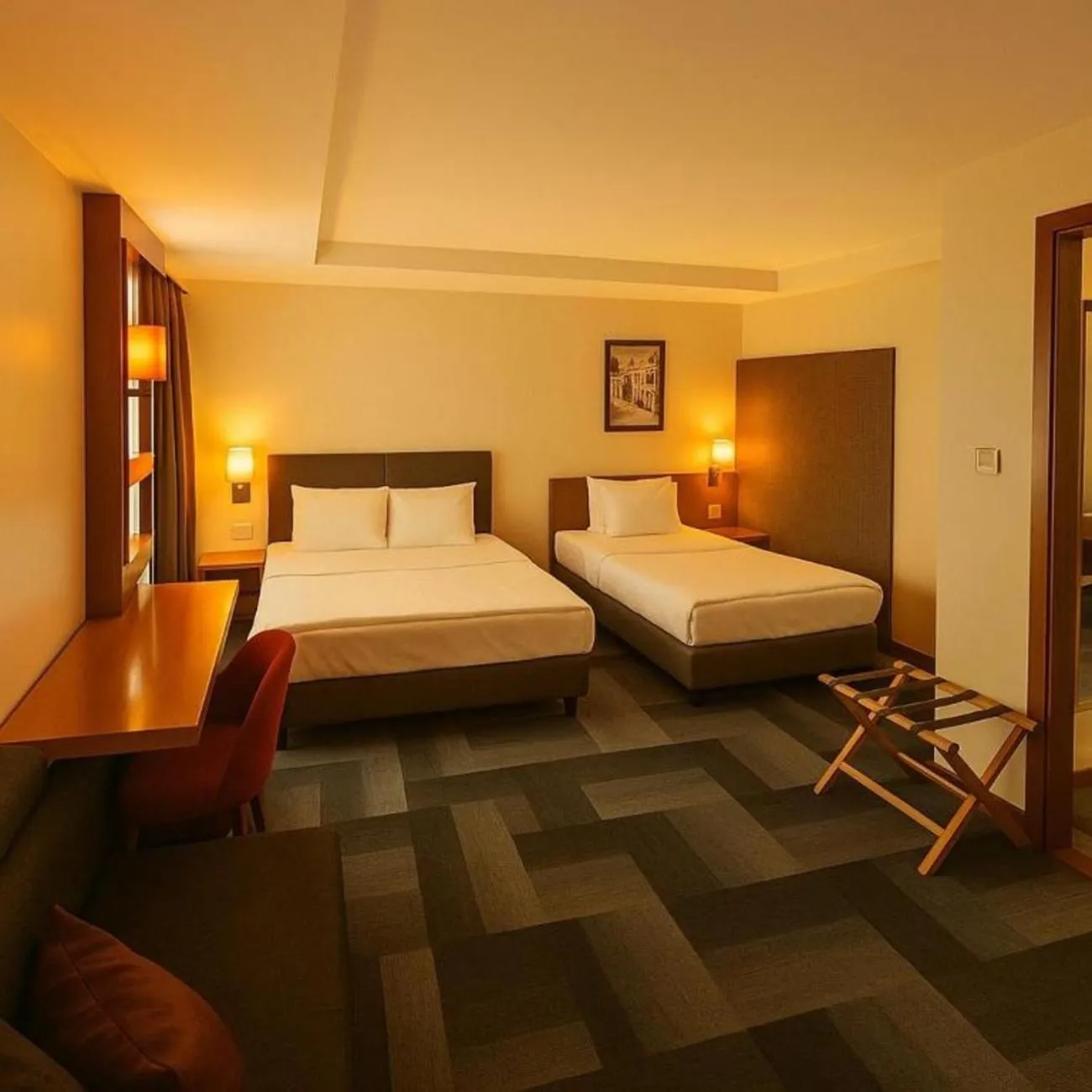 Bed in Taxim Express Bosphorus Hotel