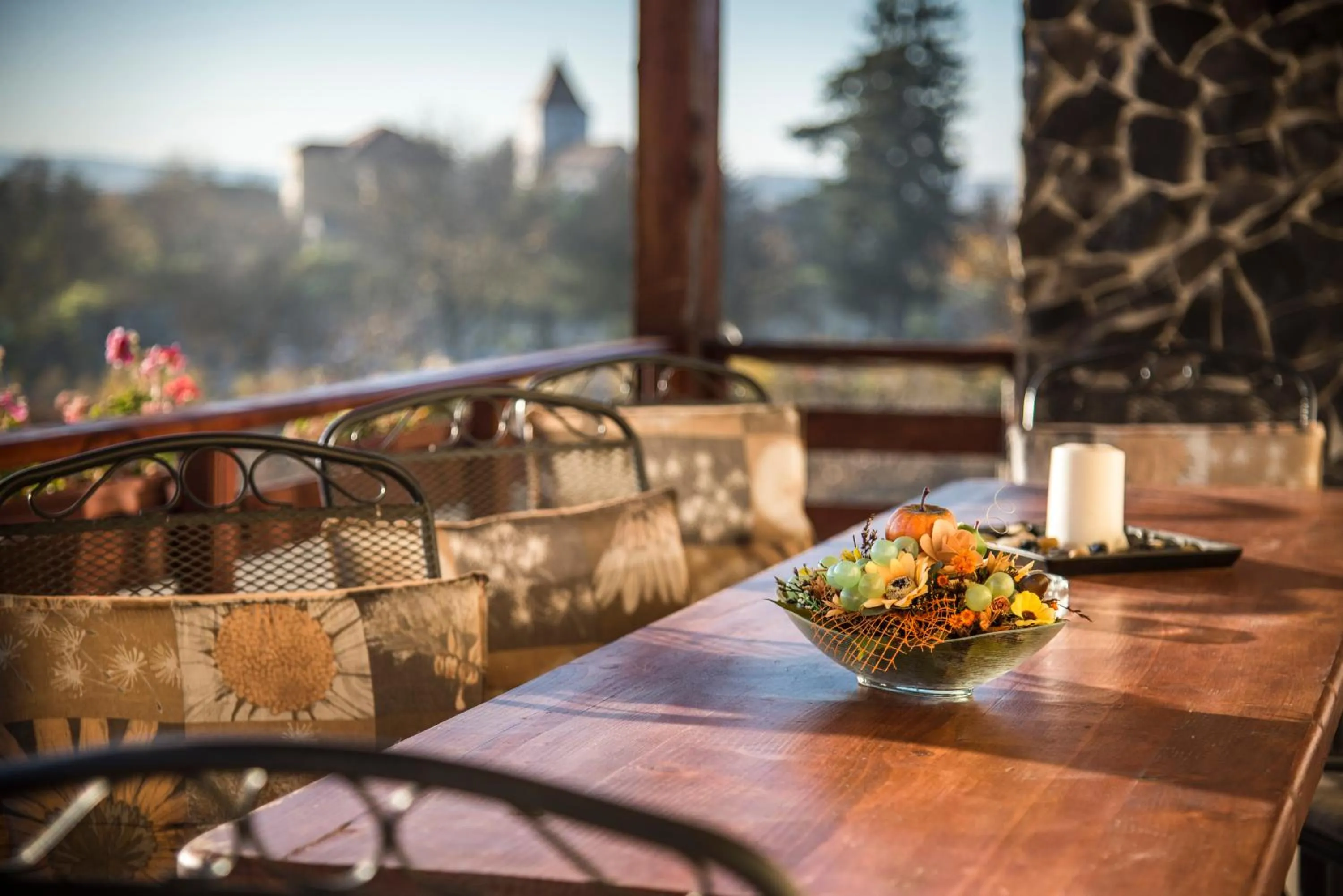 Balcony/Terrace in Pensiunea Carmen - Bikers Friendly Nest