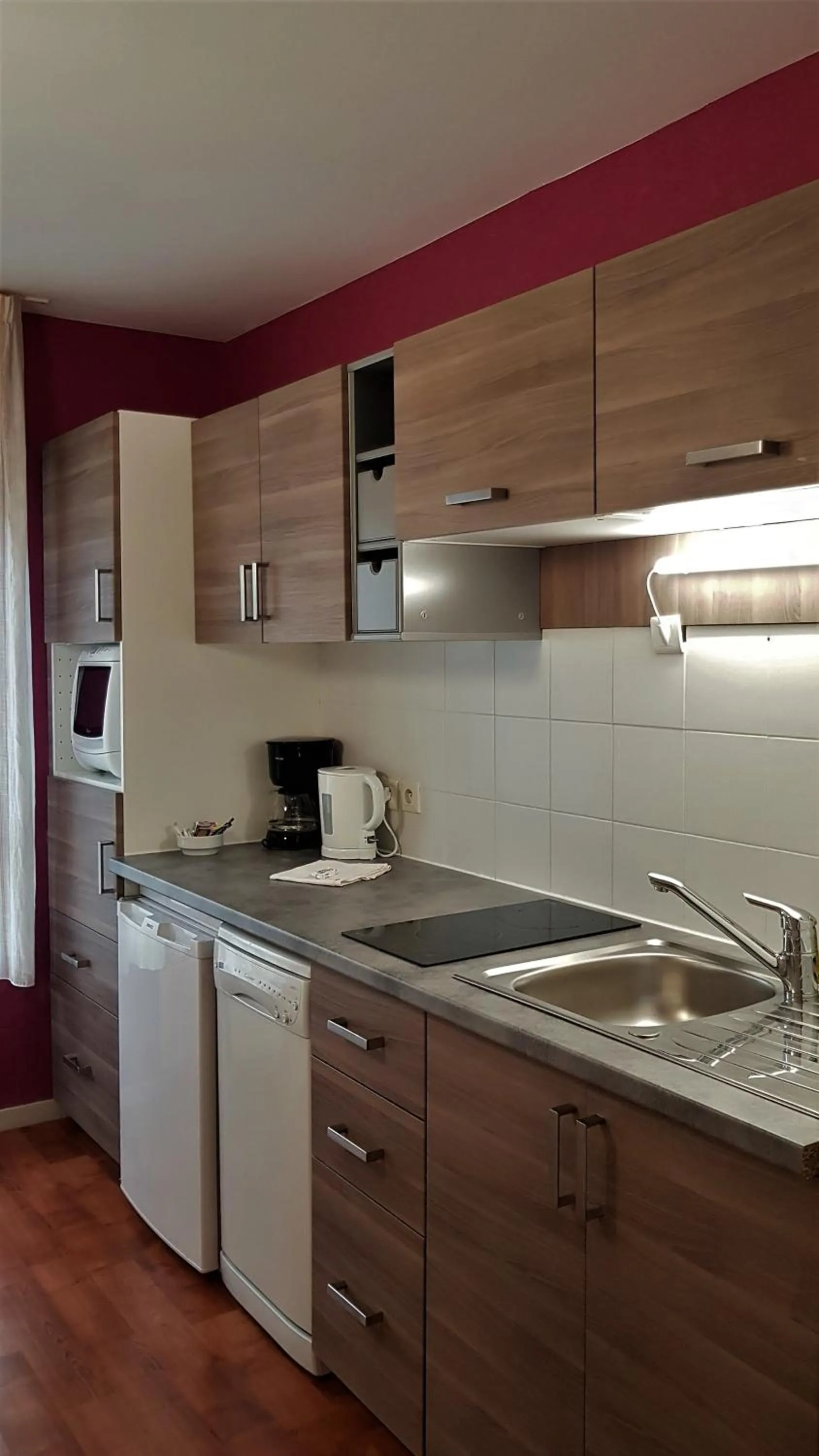 Kitchen or kitchenette in Résidence Carouge Appart Hôtel