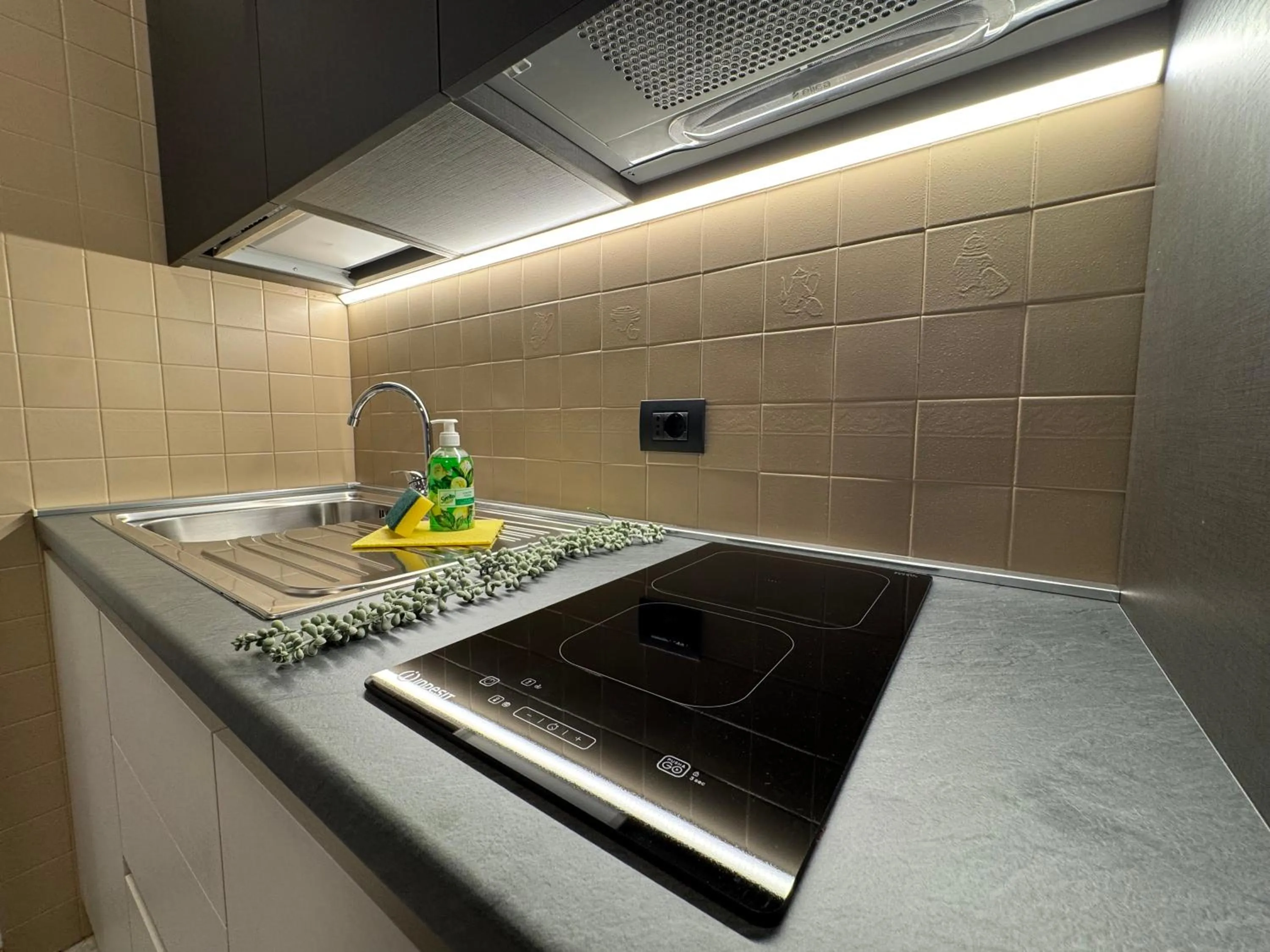 Kitchen or kitchenette in Residence le Spiagge