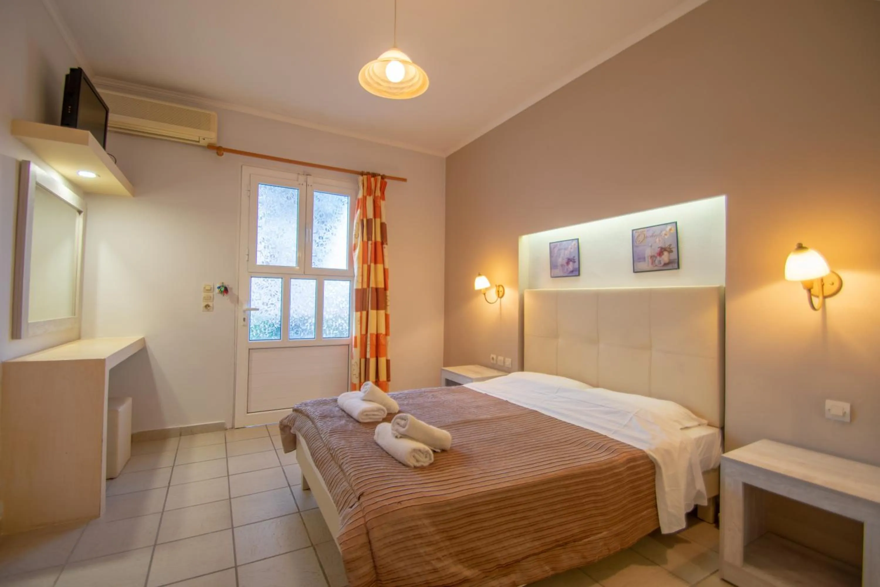 Photo of the whole room, Bed in Agoulos Beach Hotel