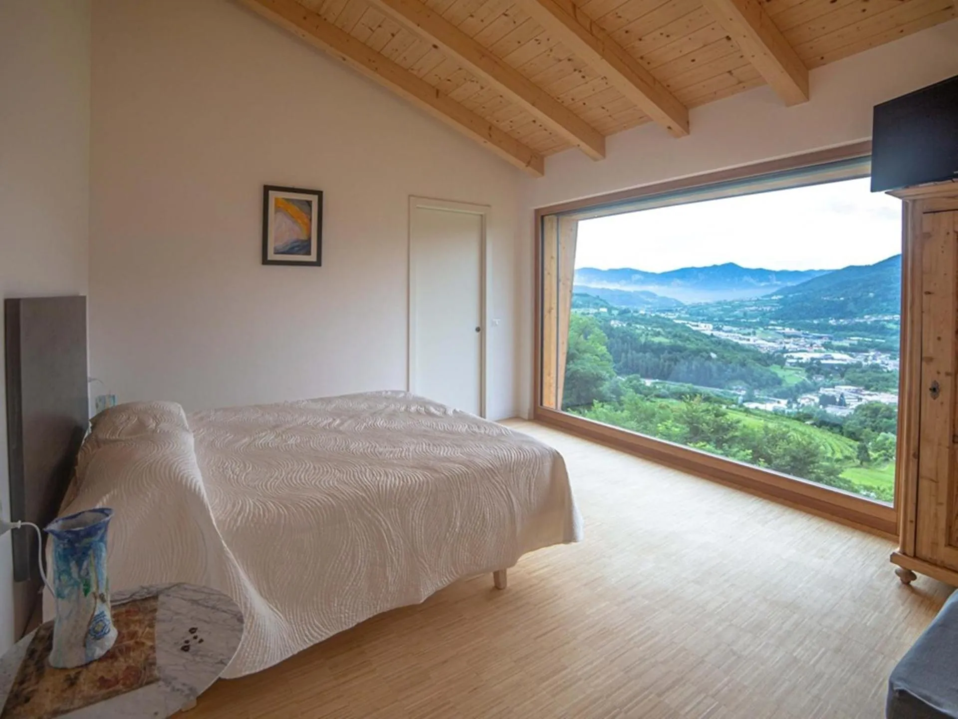 View (from property/room), Bed in Maso al Sole Agriturismo