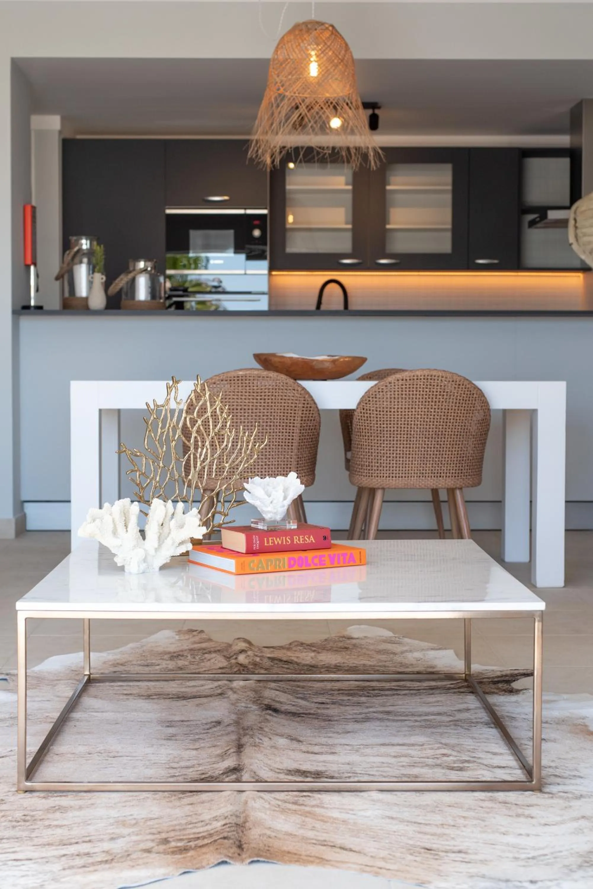 Kitchen or kitchenette in Vista Marina Apartamentos Turisticos