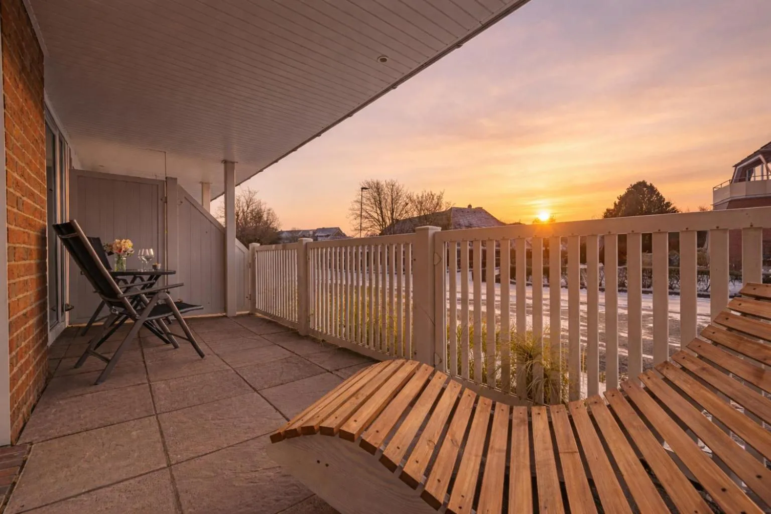 Balcony/Terrace in Appartementhaus Gouverneur-Maxse Büsum