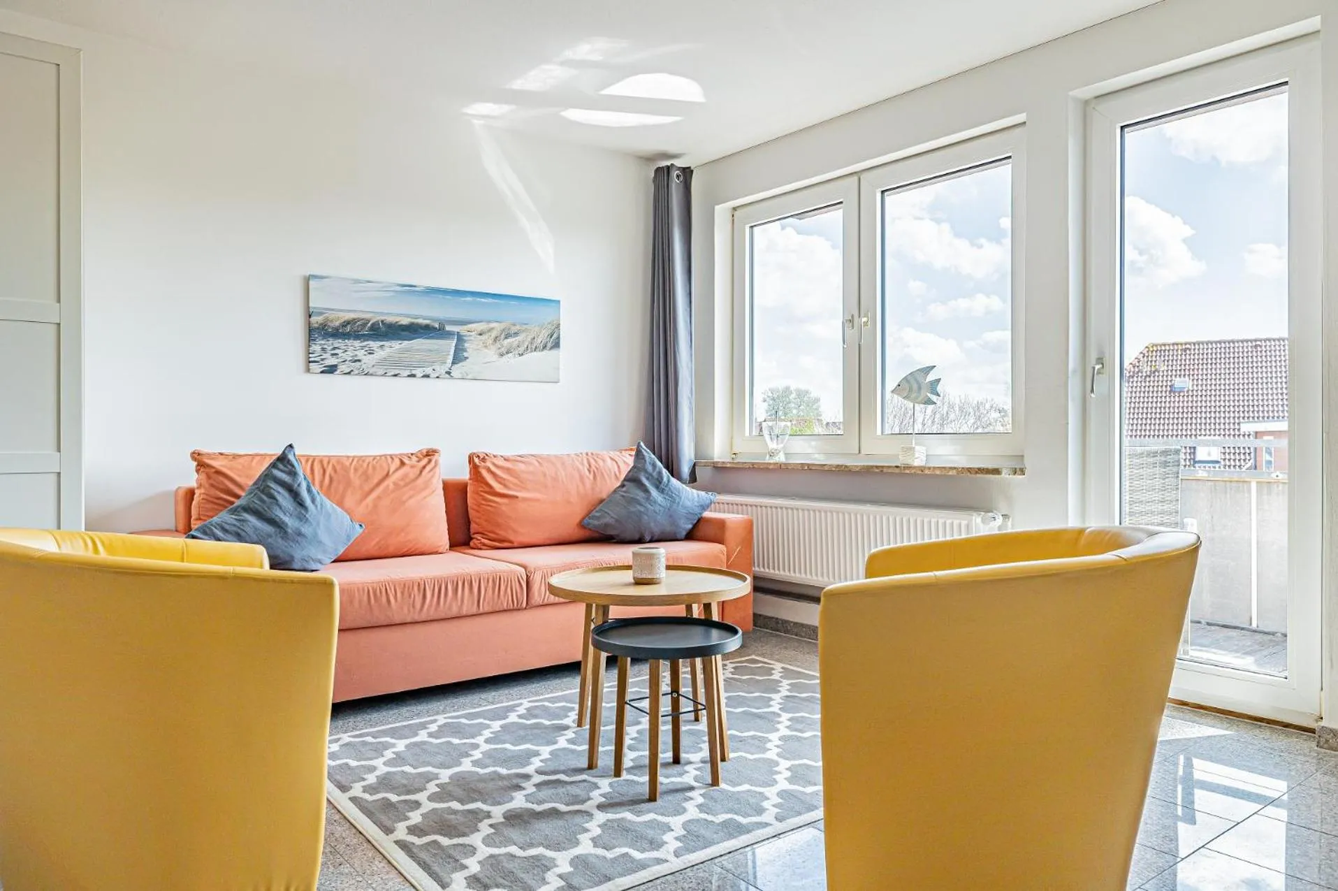 Living room in Appartementhaus Gouverneur-Maxse Büsum